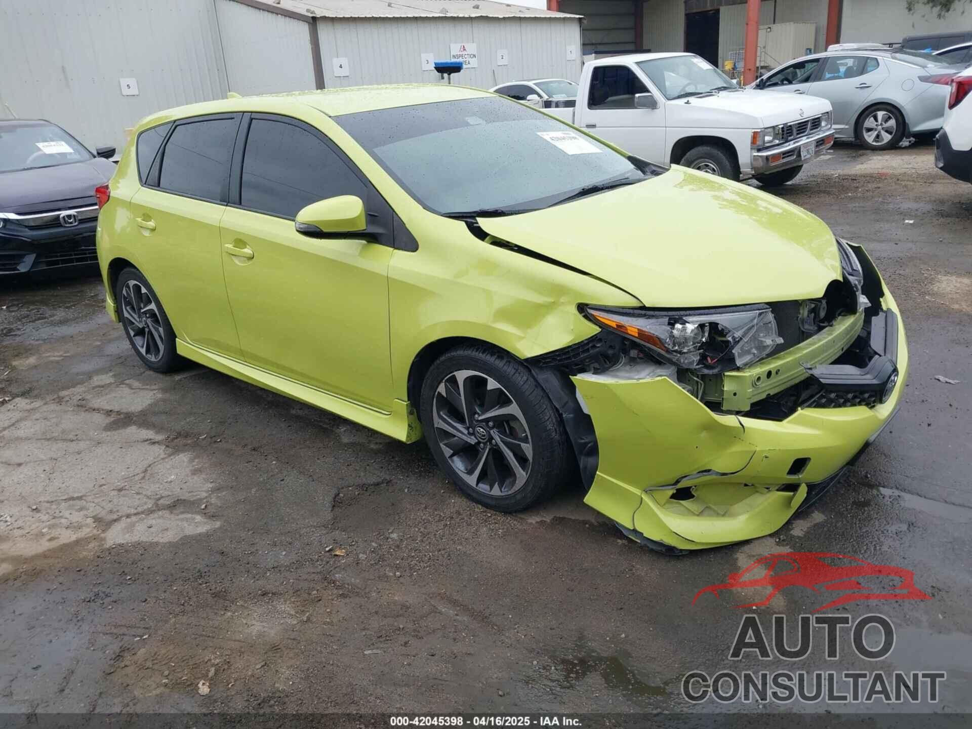 TOYOTA COROLLA IM 2018 - JTNKARJE0JJ554621