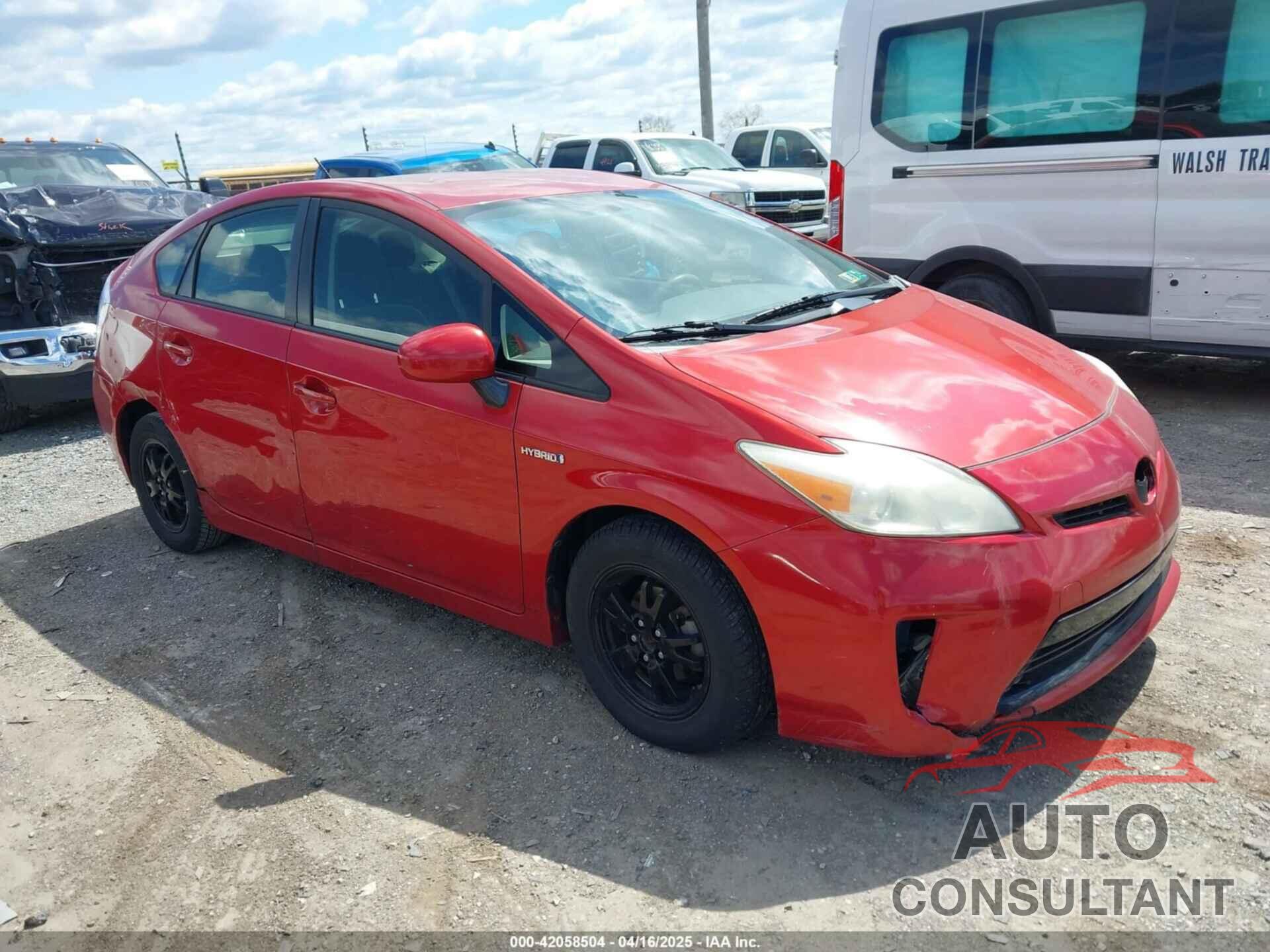 TOYOTA PRIUS 2012 - JTDKN3DU8C5502576