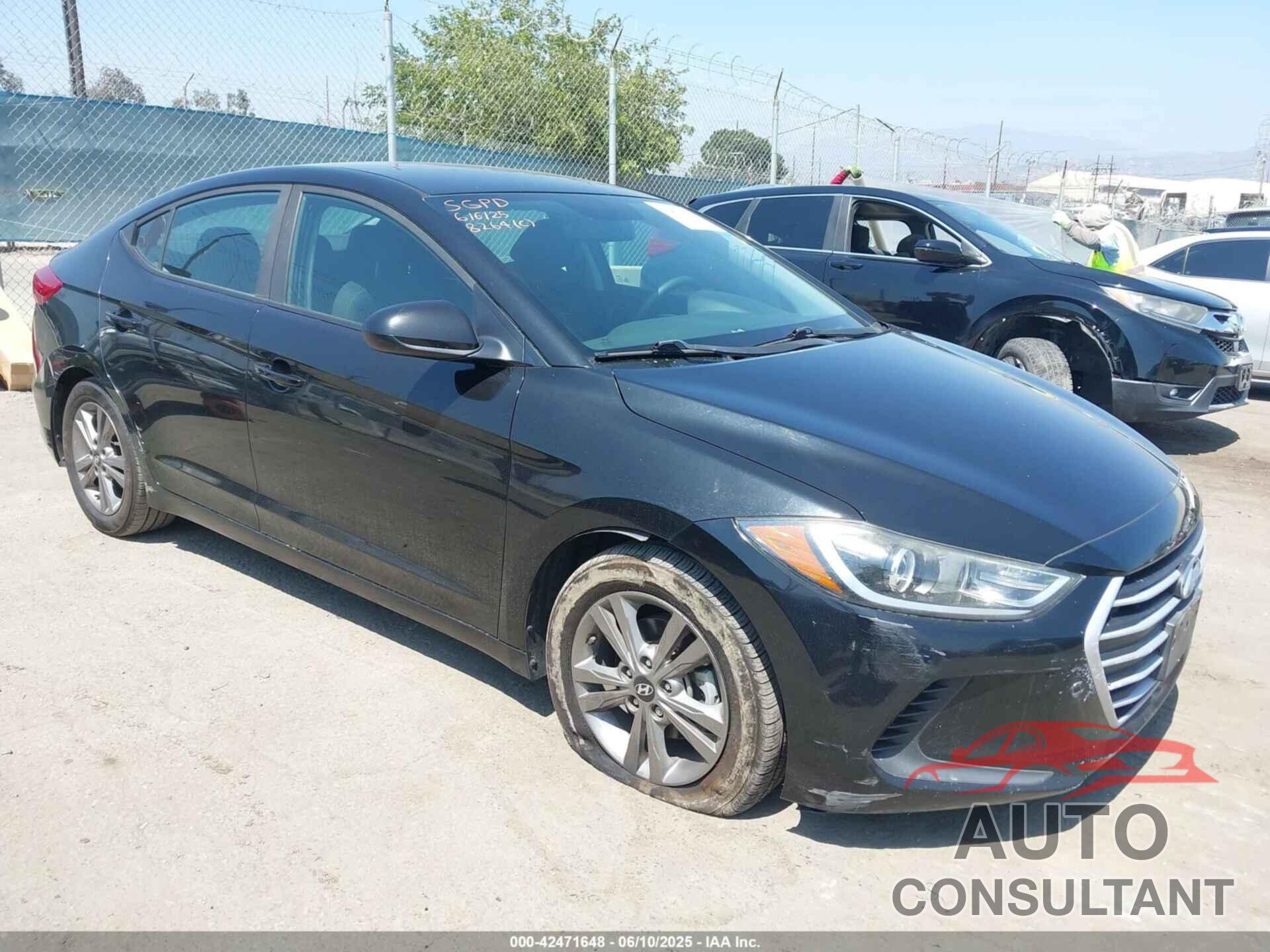 HYUNDAI ELANTRA 2018 - KMHD84LF9JU508264