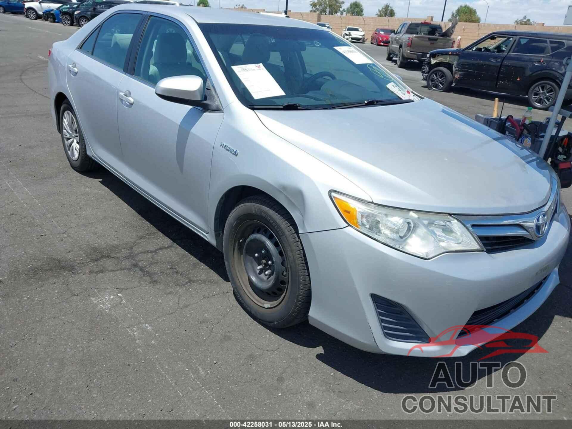 TOYOTA CAMRY HYBRID 2012 - 4T1BD1FK9CU004813