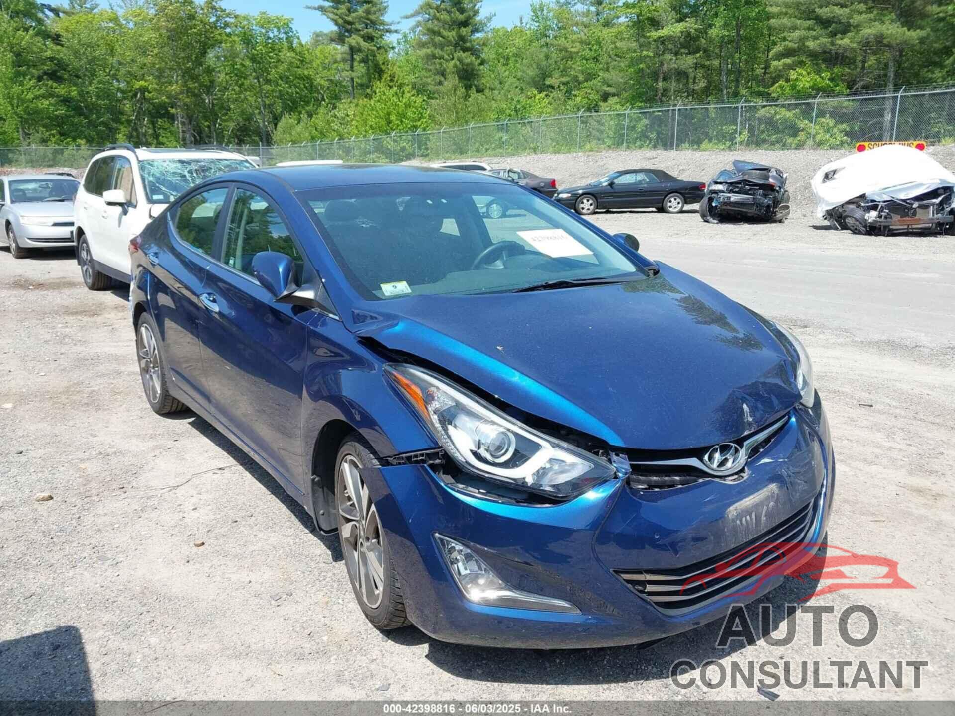 HYUNDAI ELANTRA 2015 - 5NPDH4AE3FH615004