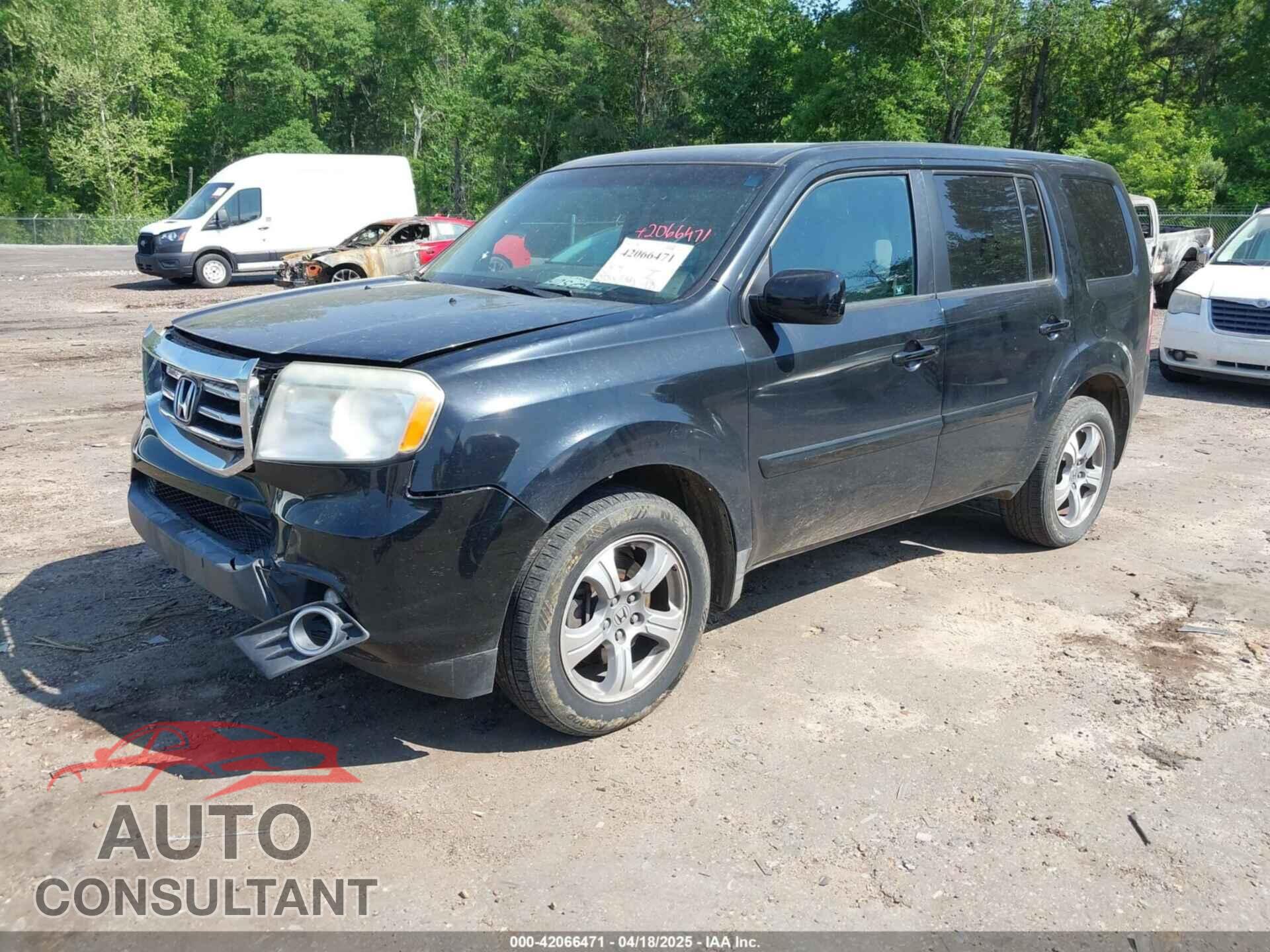 HONDA PILOT 2012 - 5FNYF4H47CB046253