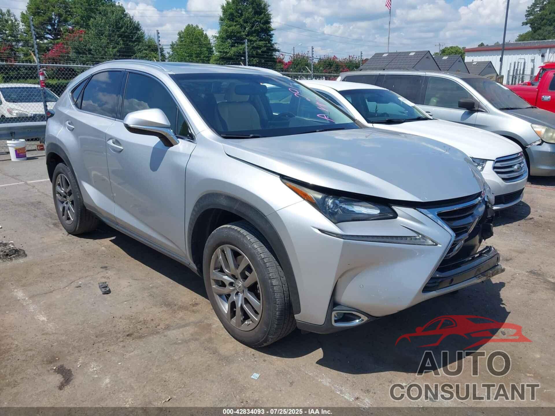 LEXUS NX 200T 2015 - JTJYARBZ3F2002917
