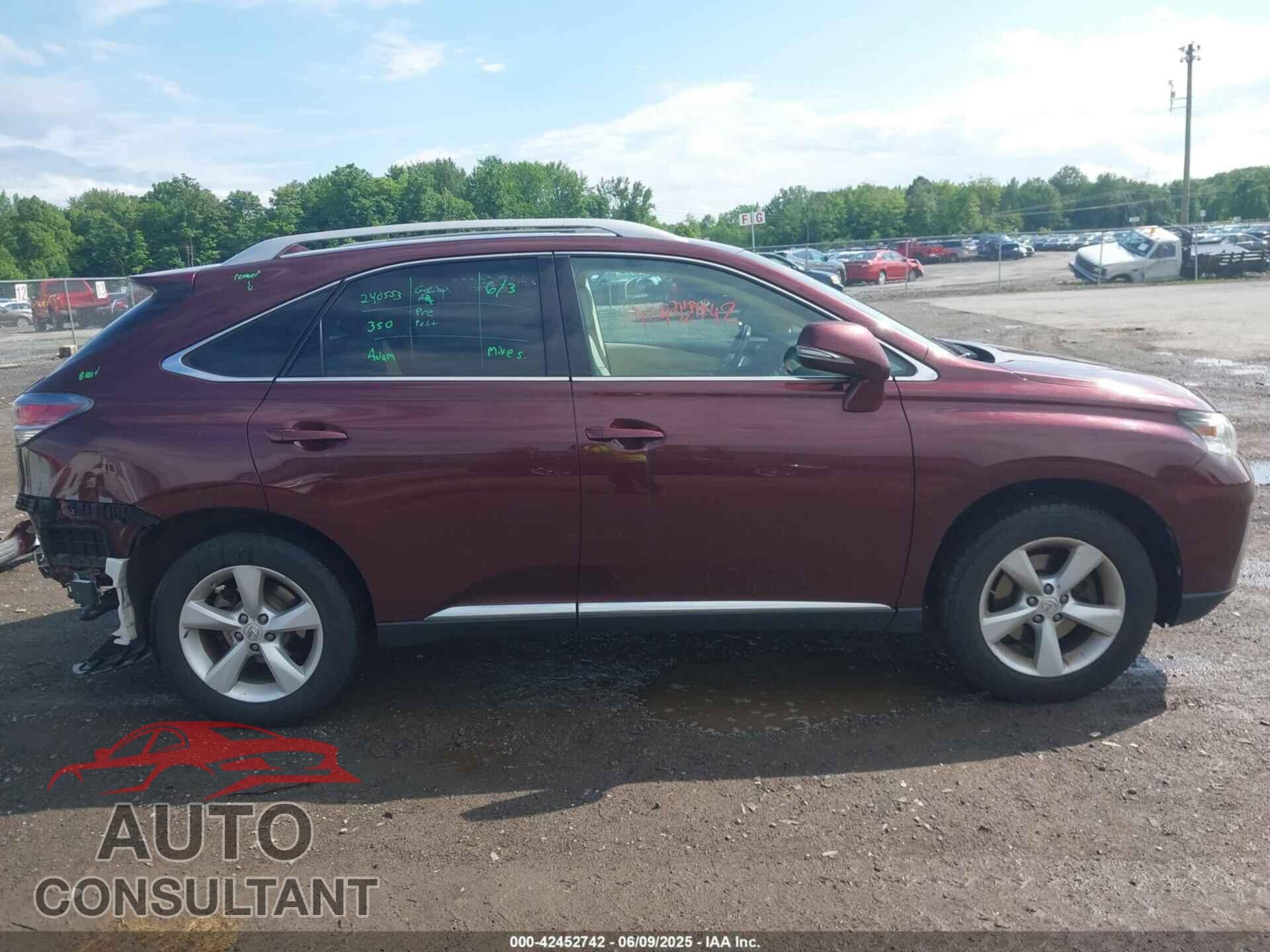 LEXUS RX 350 2015 - 2T2BK1BA2FC262014