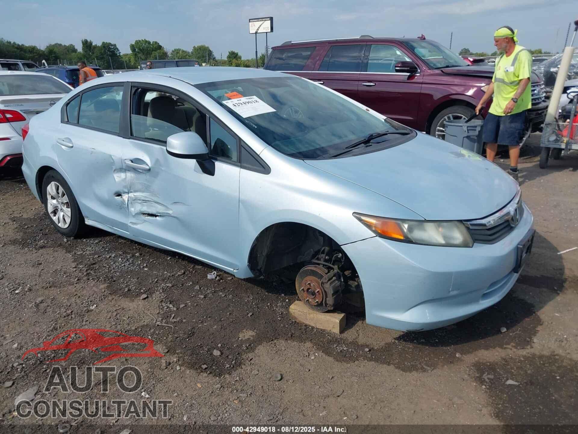 HONDA CIVIC 2012 - 19XFB2F56CE085361