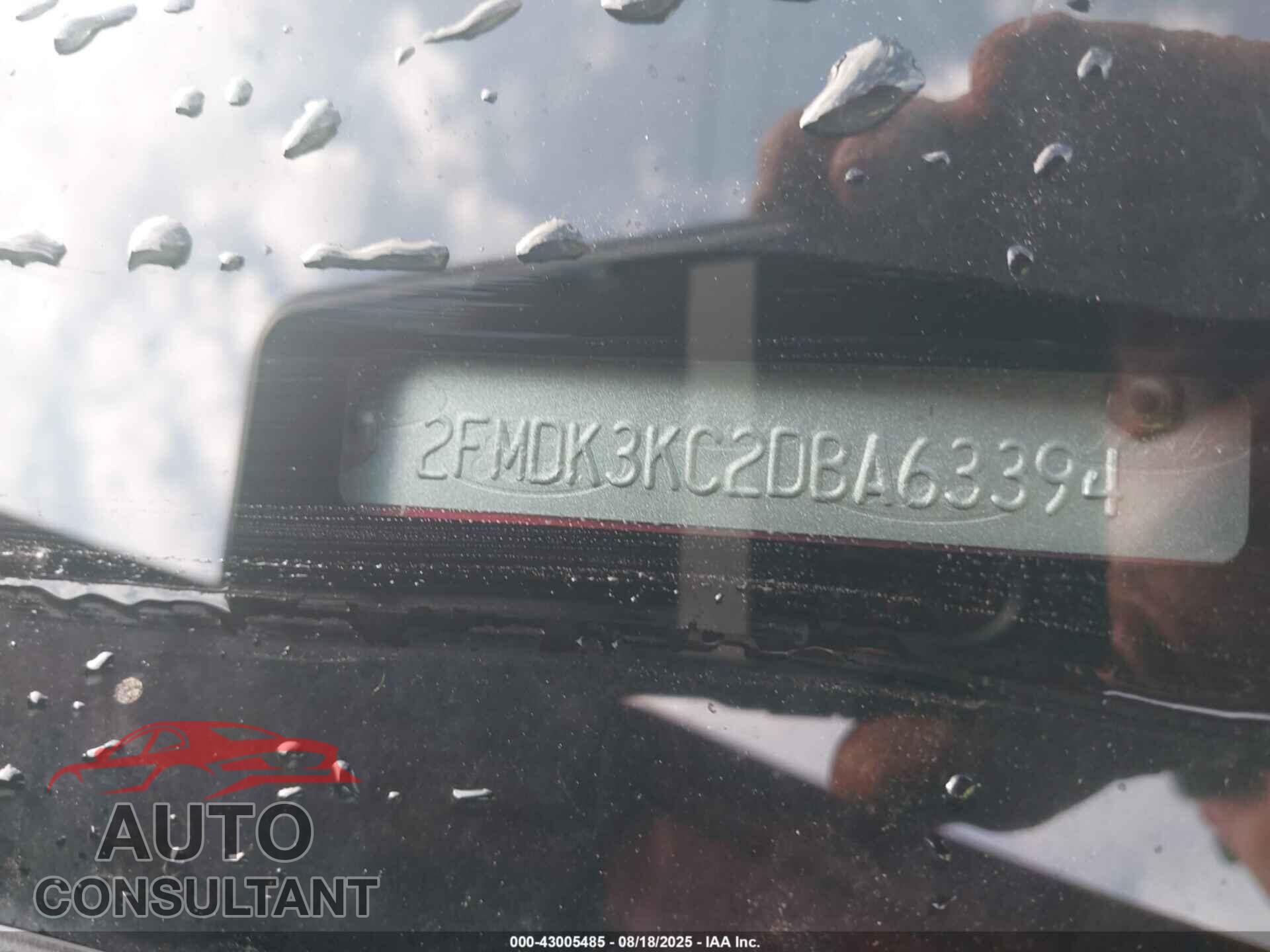 FORD EDGE 2013 - 2FMDK3KC2DBA63394