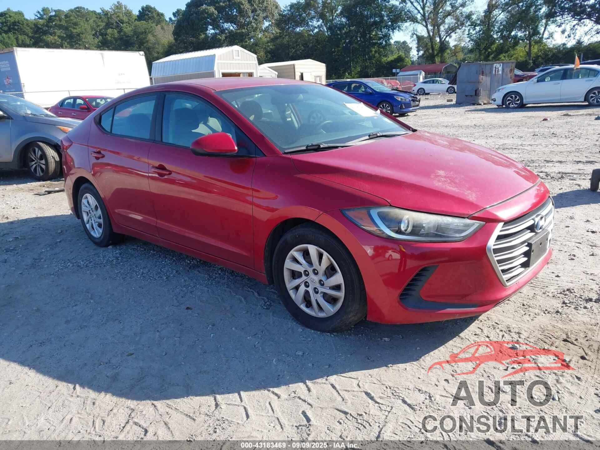 HYUNDAI ELANTRA 2017 - 5NPD74LFXHH121167