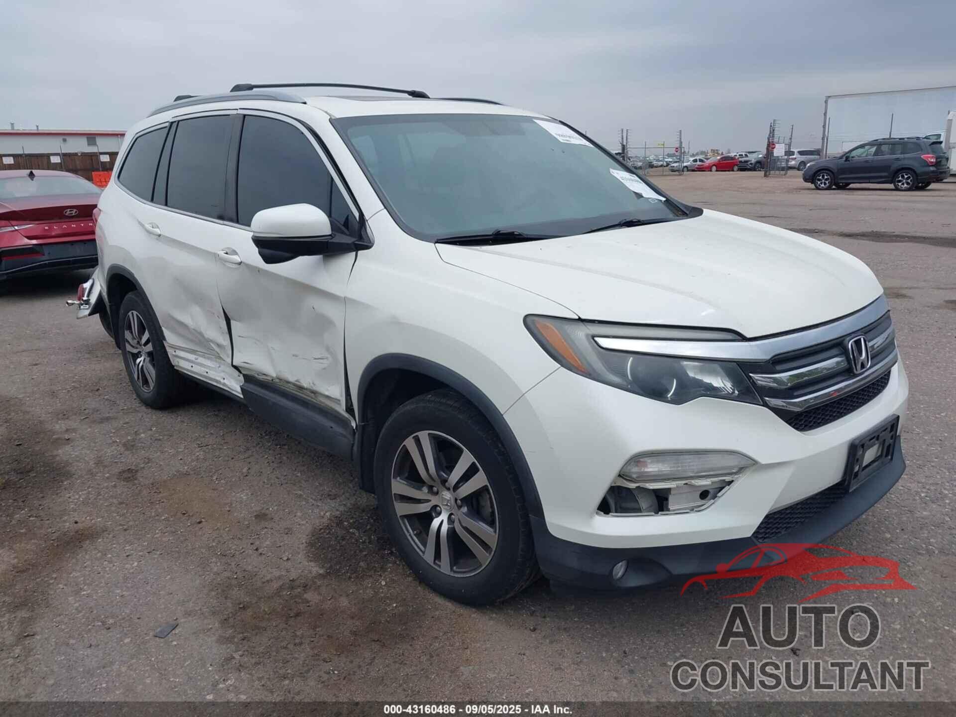 HONDA PILOT 2016 - 5FNYF6H78GB119433
