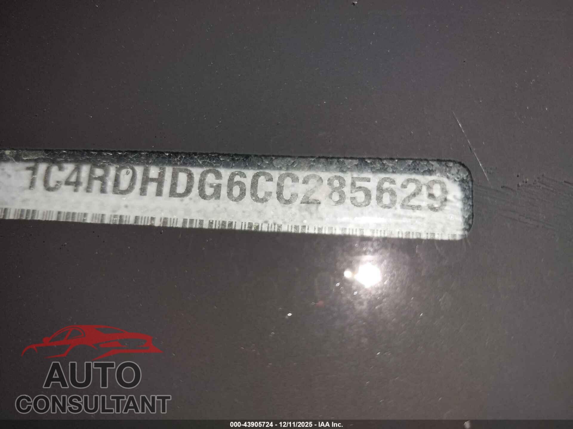 DODGE DURANGO 2012 - 1C4RDHDG6CC285629