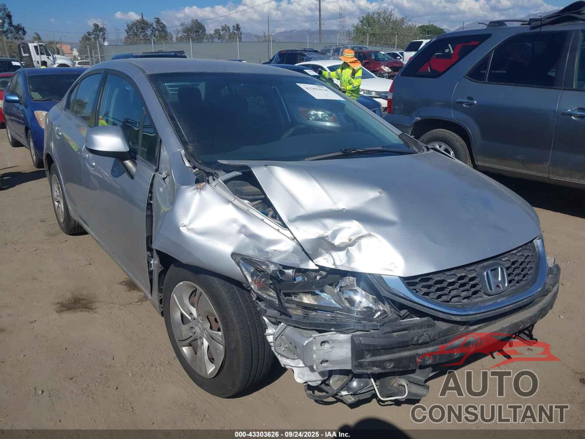 HONDA CIVIC 2013 - 19XFB2F53DE290542
