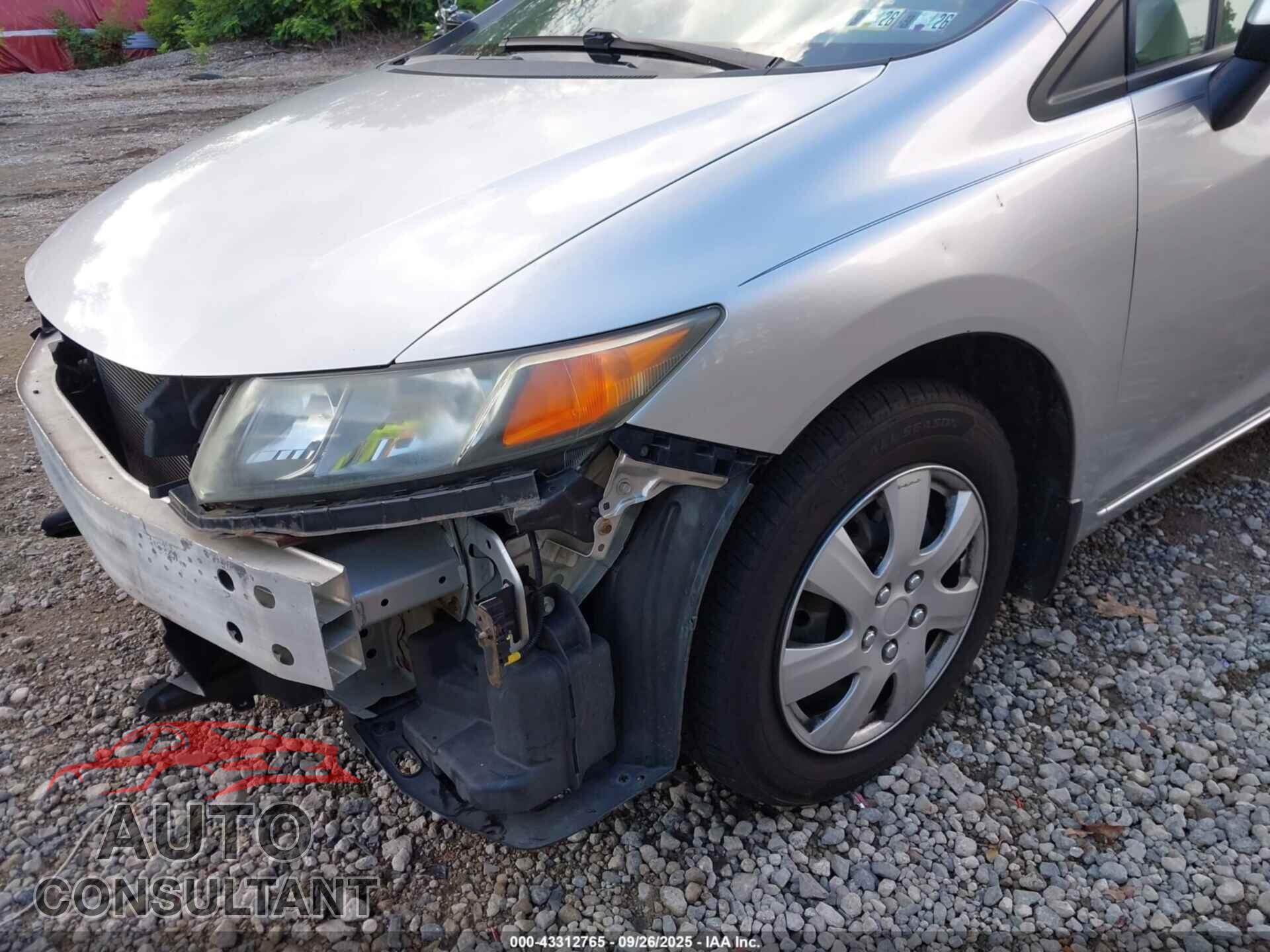HONDA CIVIC 2012 - 19XFB2F59CE092224