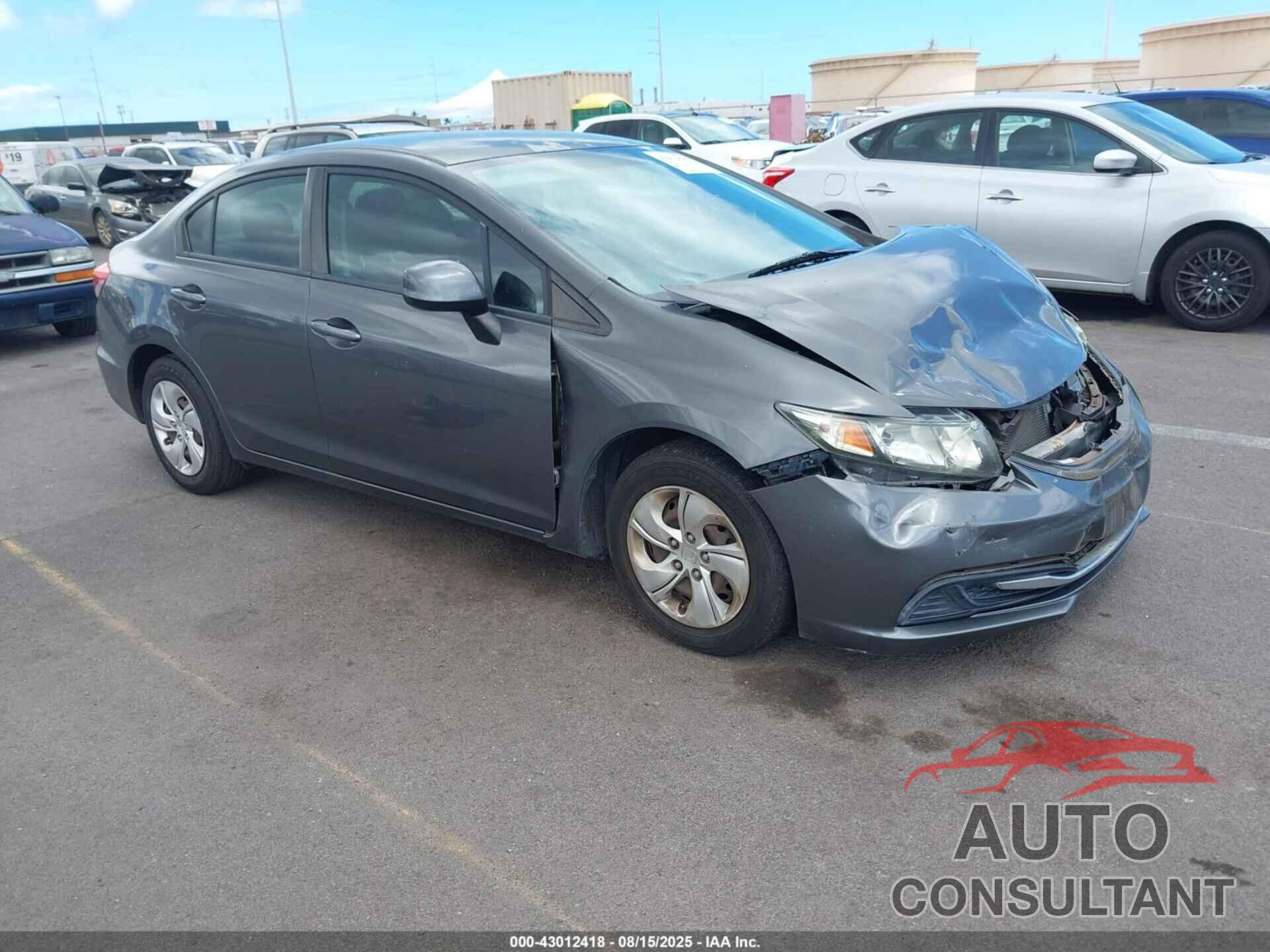 HONDA CIVIC 2013 - 2HGFB2F53DH586540