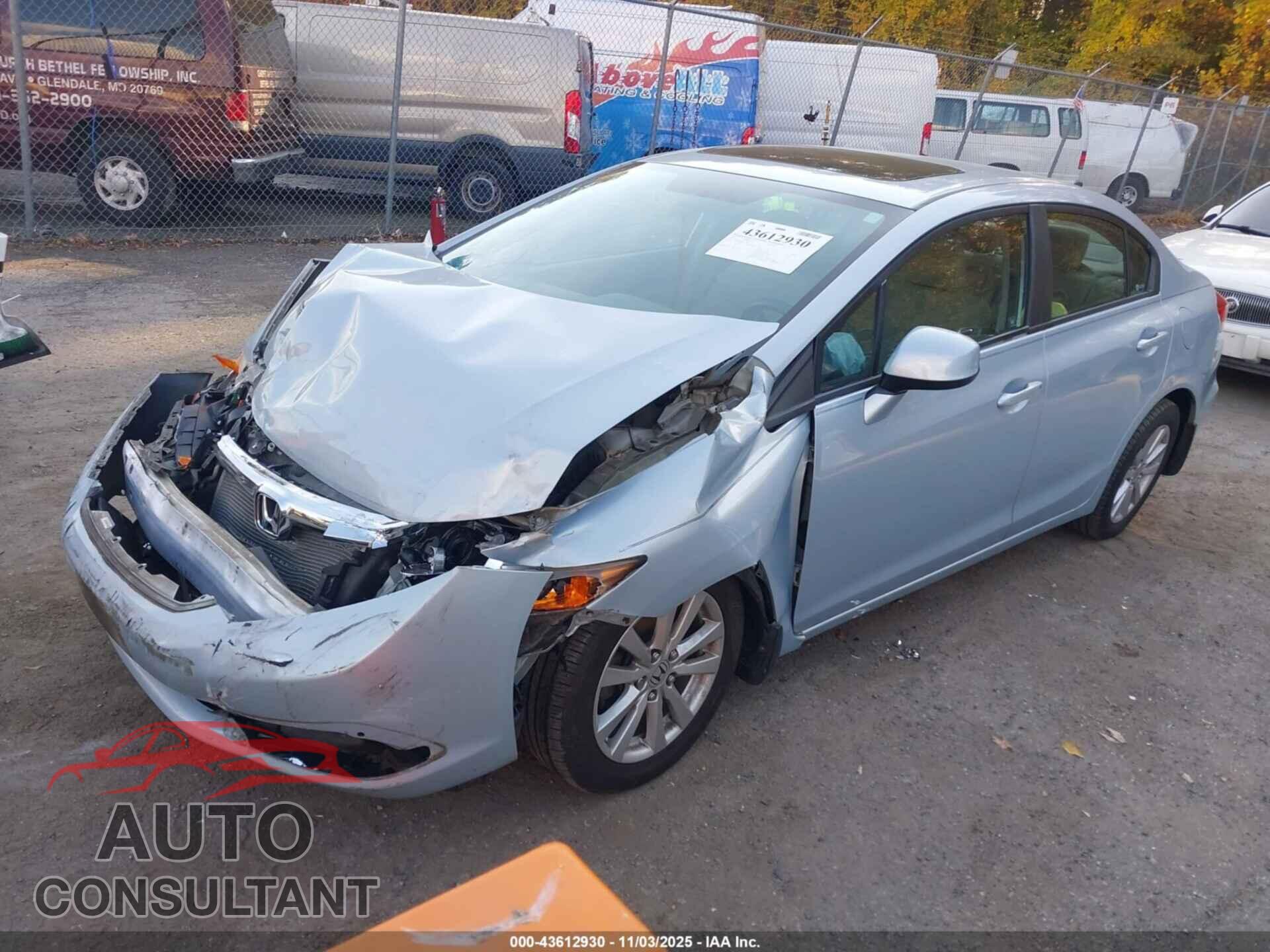 HONDA CIVIC 2012 - 19XFB2F80CE336031