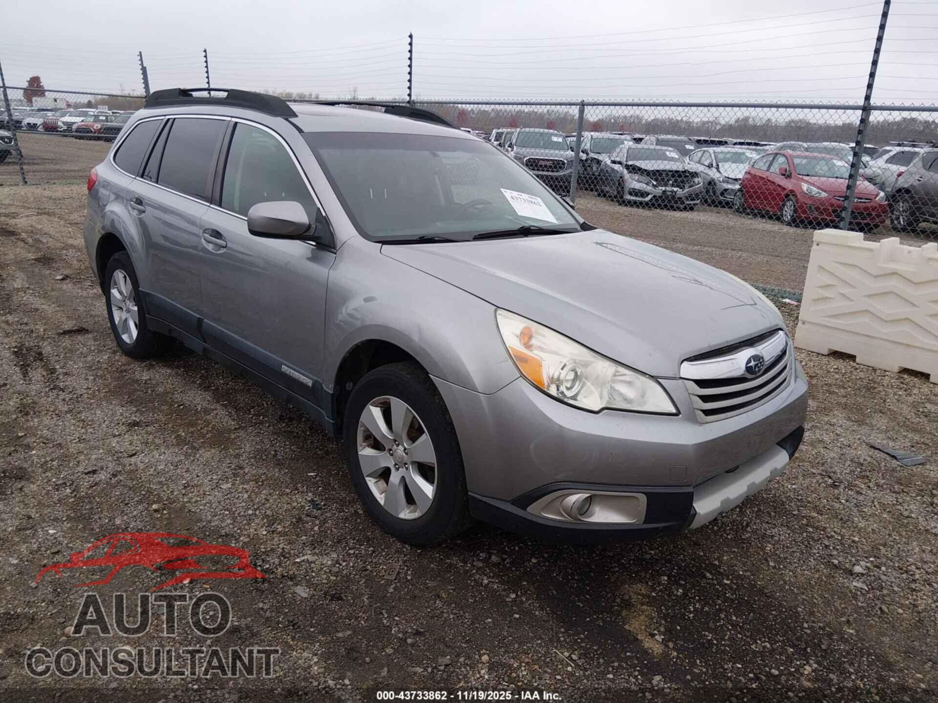 SUBARU OUTBACK 2011 - 4S4BRBKC8B3357764