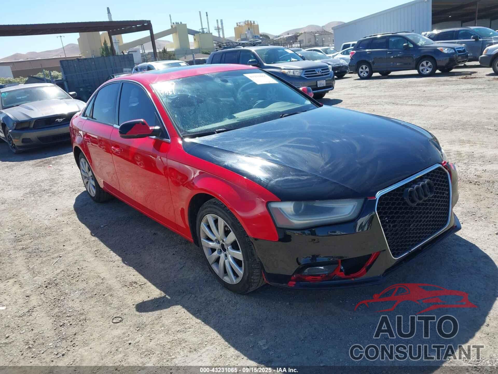AUDI A4 2013 - WAUAFAFL2DA120471
