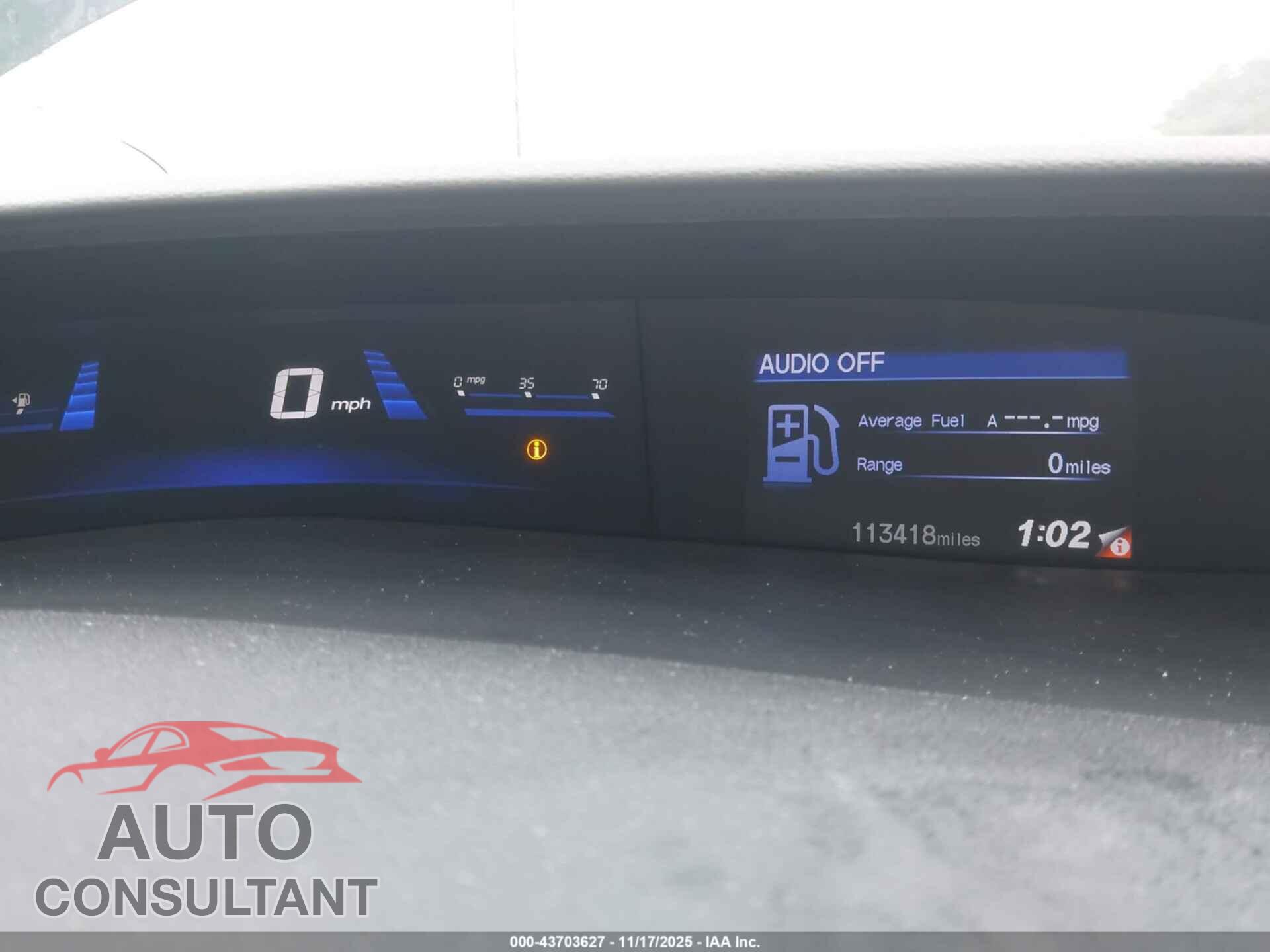 HONDA CIVIC 2013 - 19XFB2F55DE284239