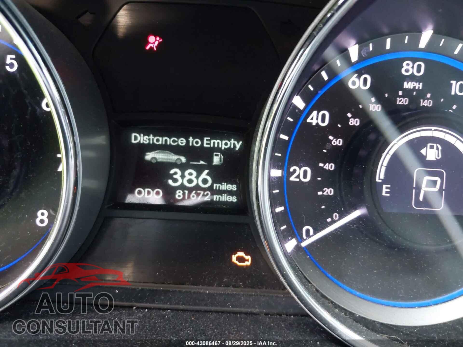 HYUNDAI SONATA 2013 - 5NPEC4AC8DH615370