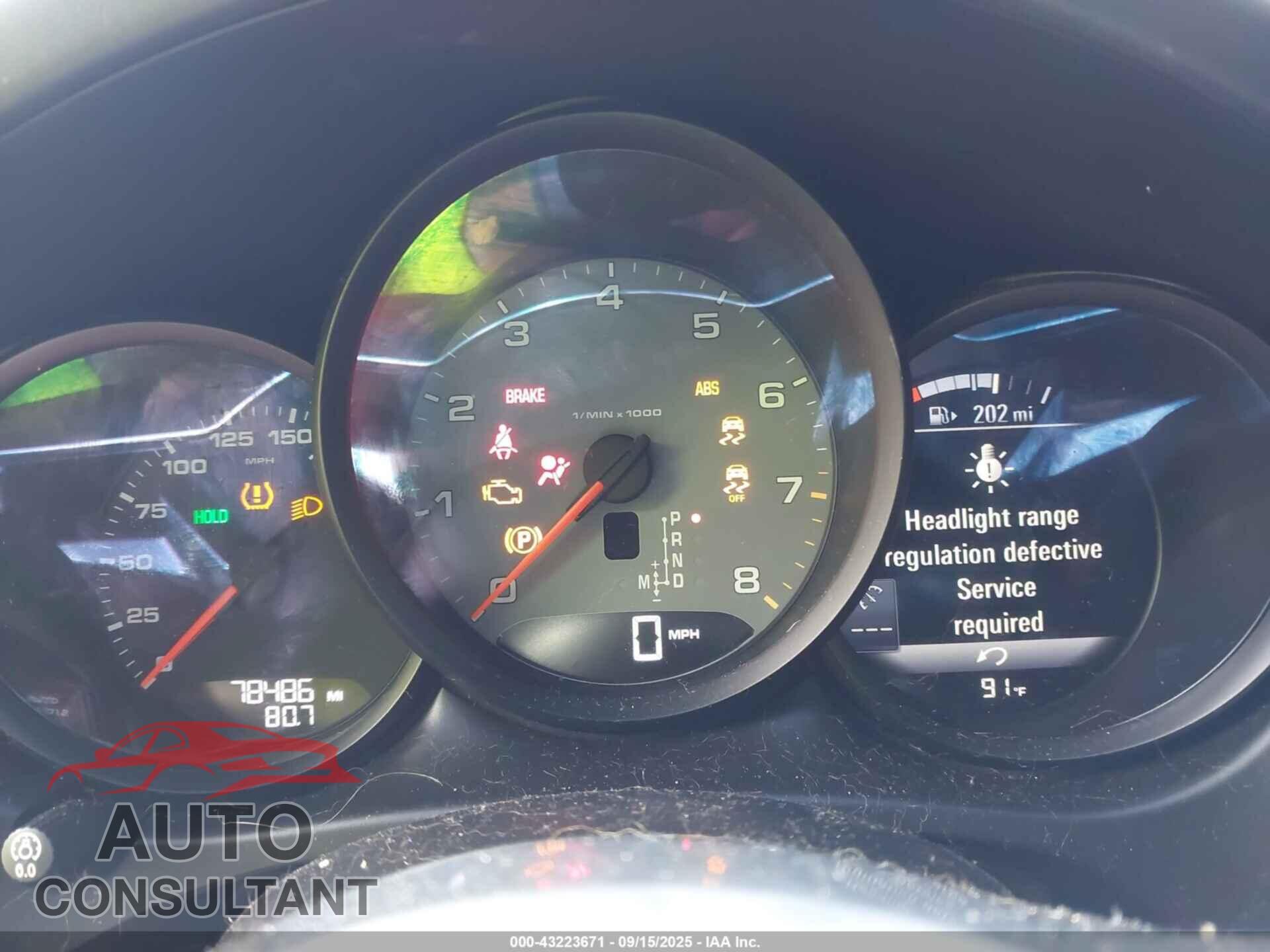 PORSCHE MACAN 2015 - WP1AB2A57FLB41920