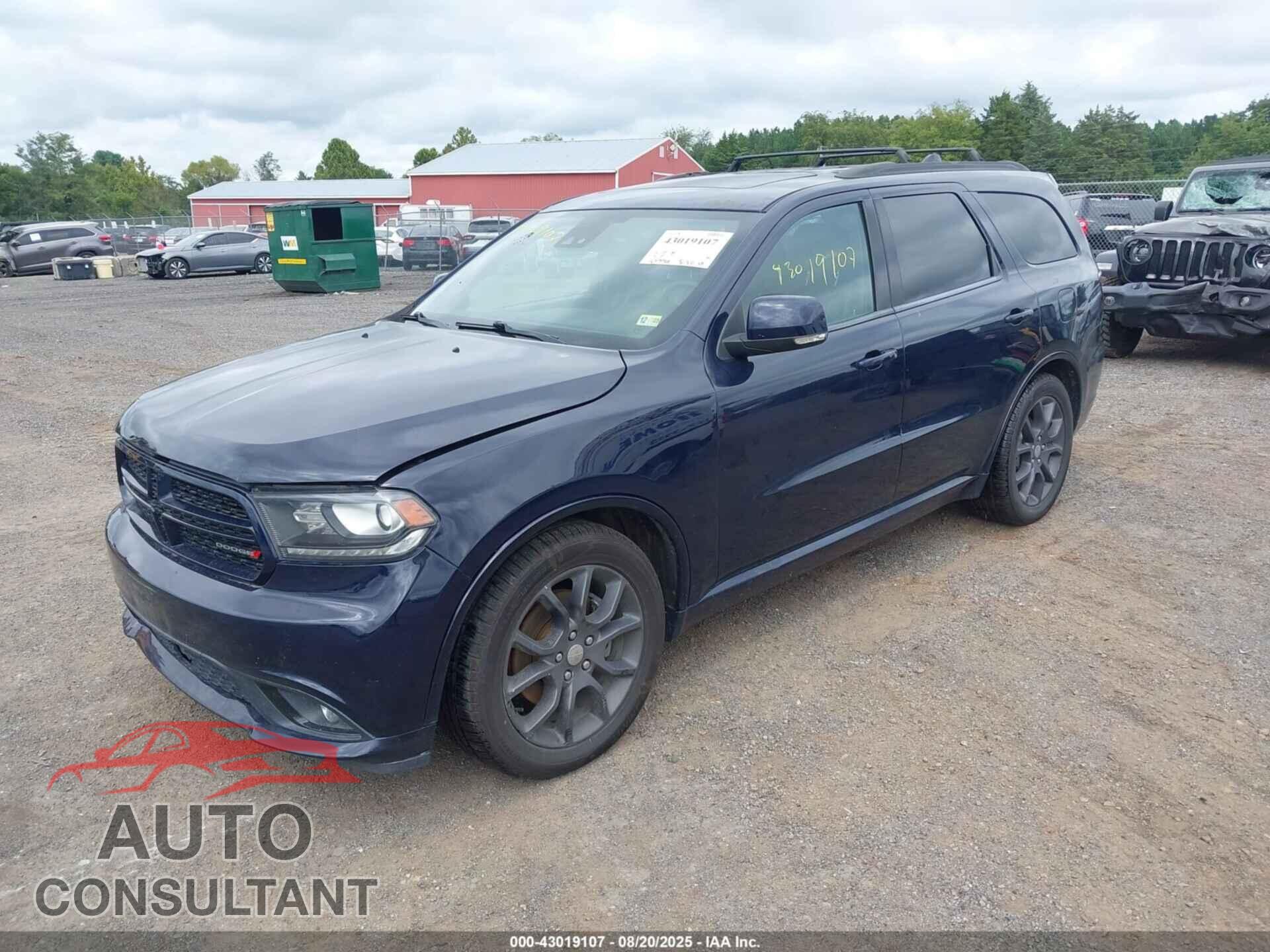 DODGE DURANGO 2017 - 1C4SDJCT2HC762877