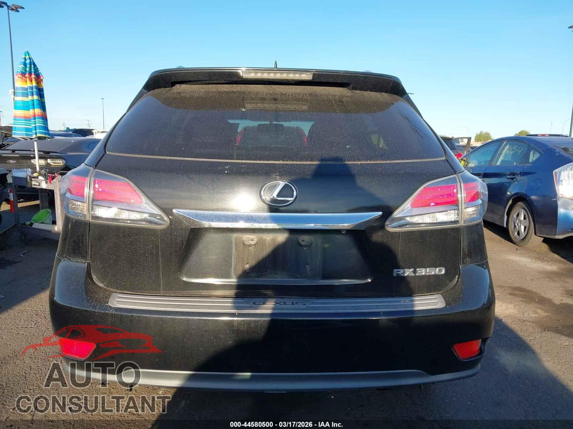 LEXUS RX 350 2013 - 2T2ZK1BA5DC088595