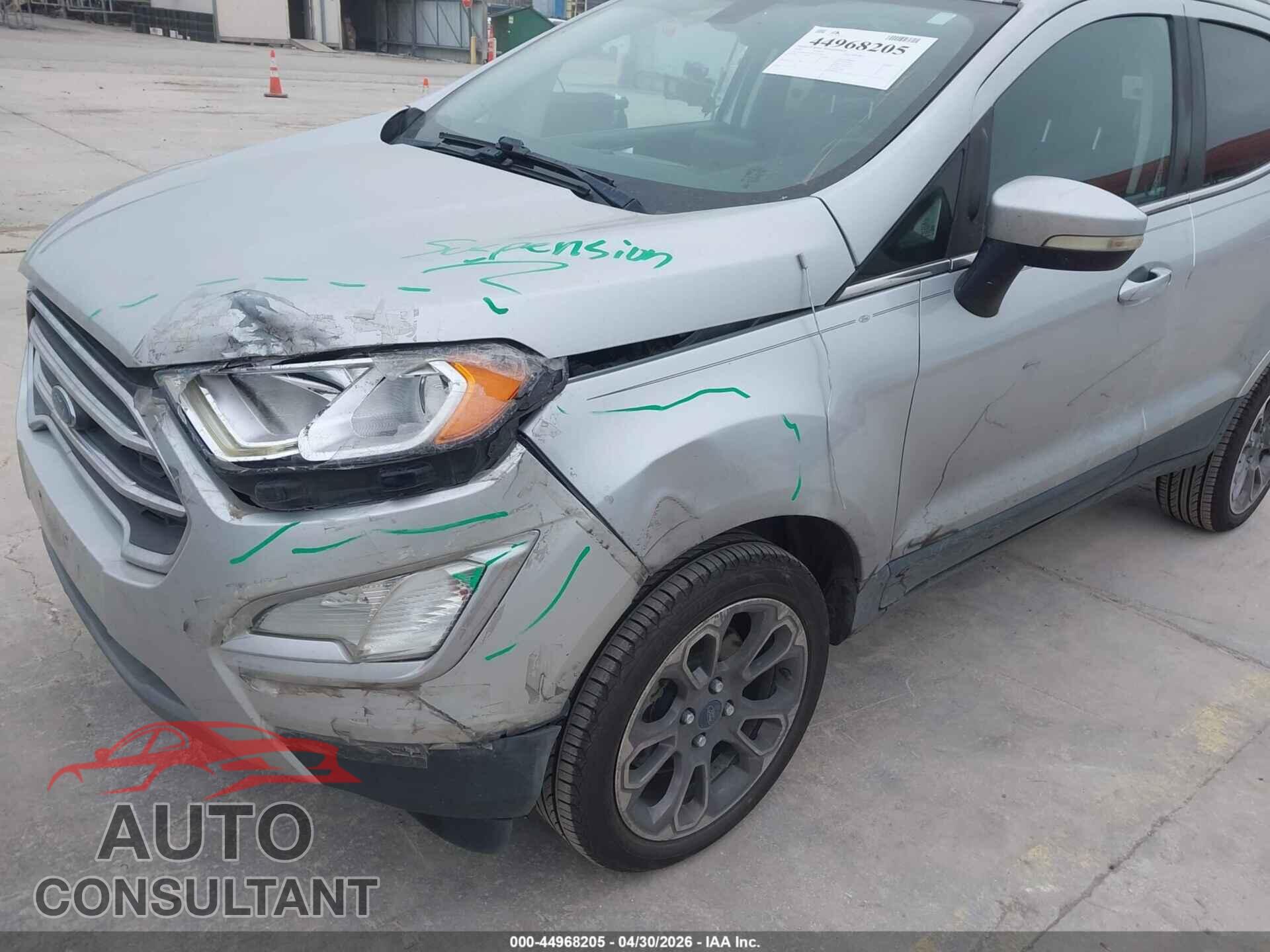 FORD ECOSPORT 2020 - MAJ6S3KL8LC351566