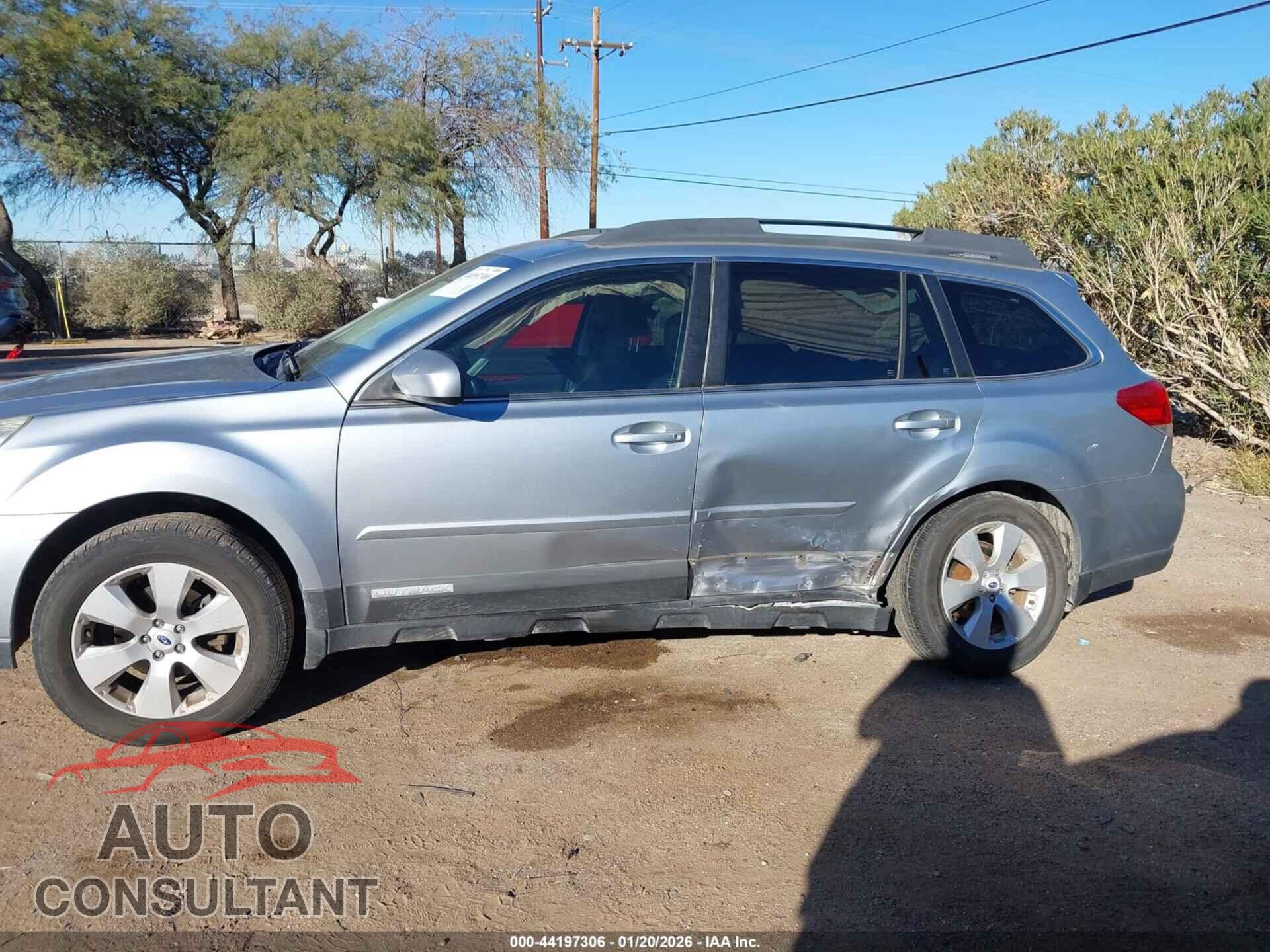 SUBARU OUTBACK 2012 - 4S4BRBLC0C3262129