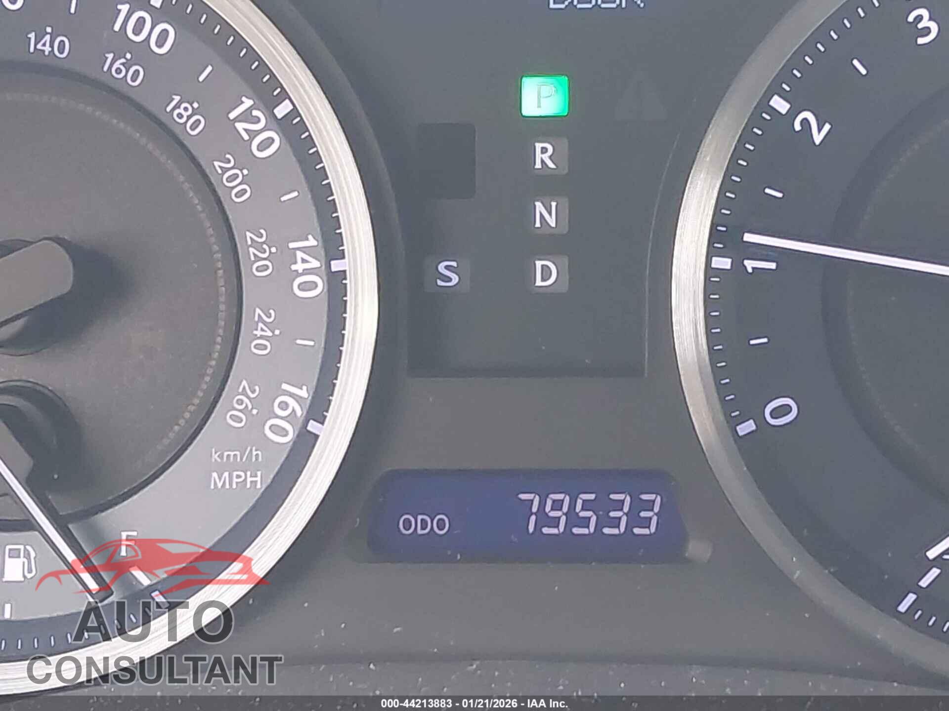 LEXUS IS 250 2012 - JTHBF5C24C5166528