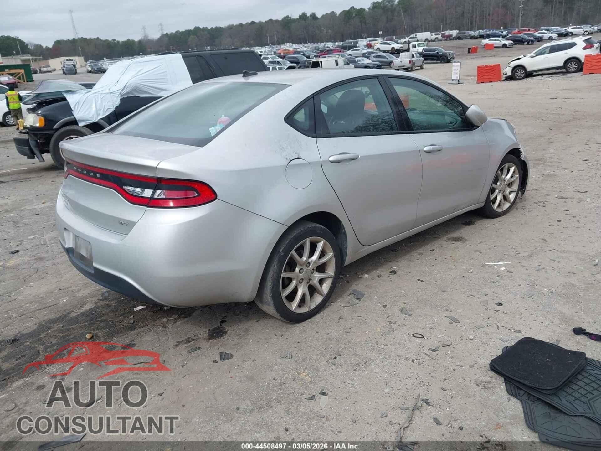 DODGE DART 2013 - 1C3CDFBA9DD318180