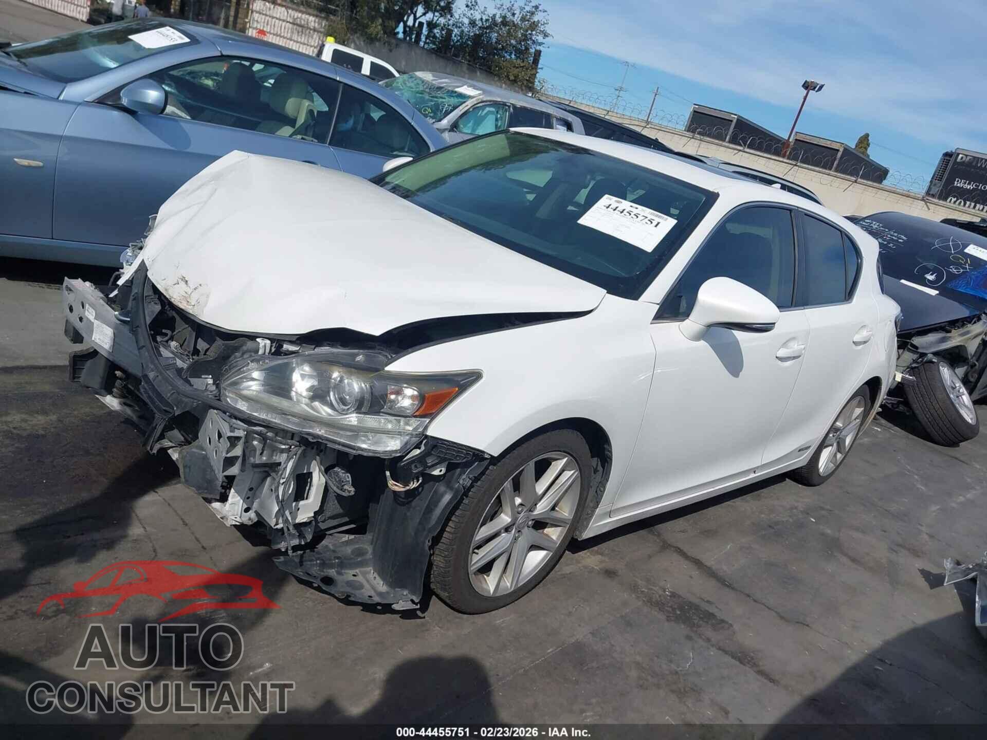 LEXUS CT 200H 2014 - JTHKD5BH4E2207854