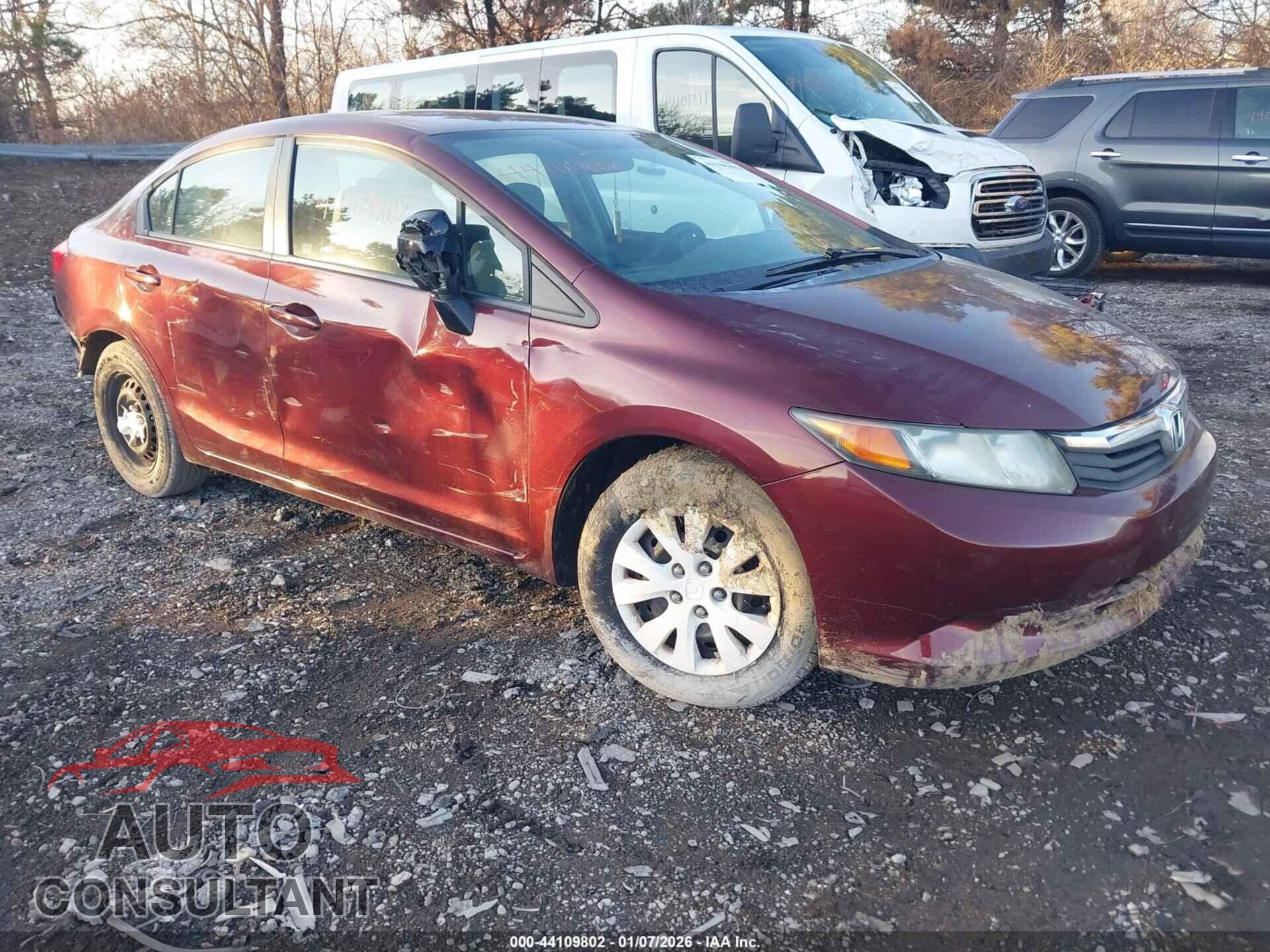 HONDA CIVIC 2012 - 19XFB2F54CE071927