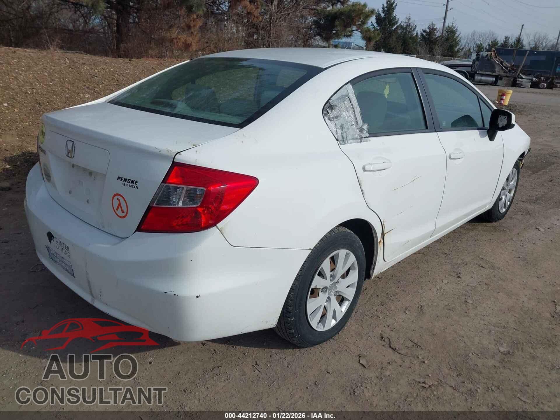 HONDA CIVIC 2012 - 2HGFB2F5XCH320155