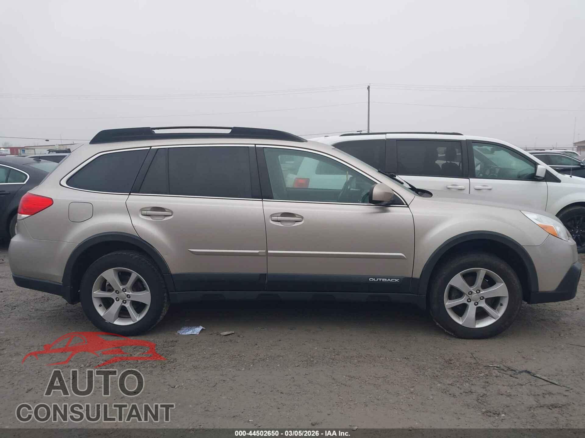 SUBARU OUTBACK 2014 - 4S4BRBDC7E3315135