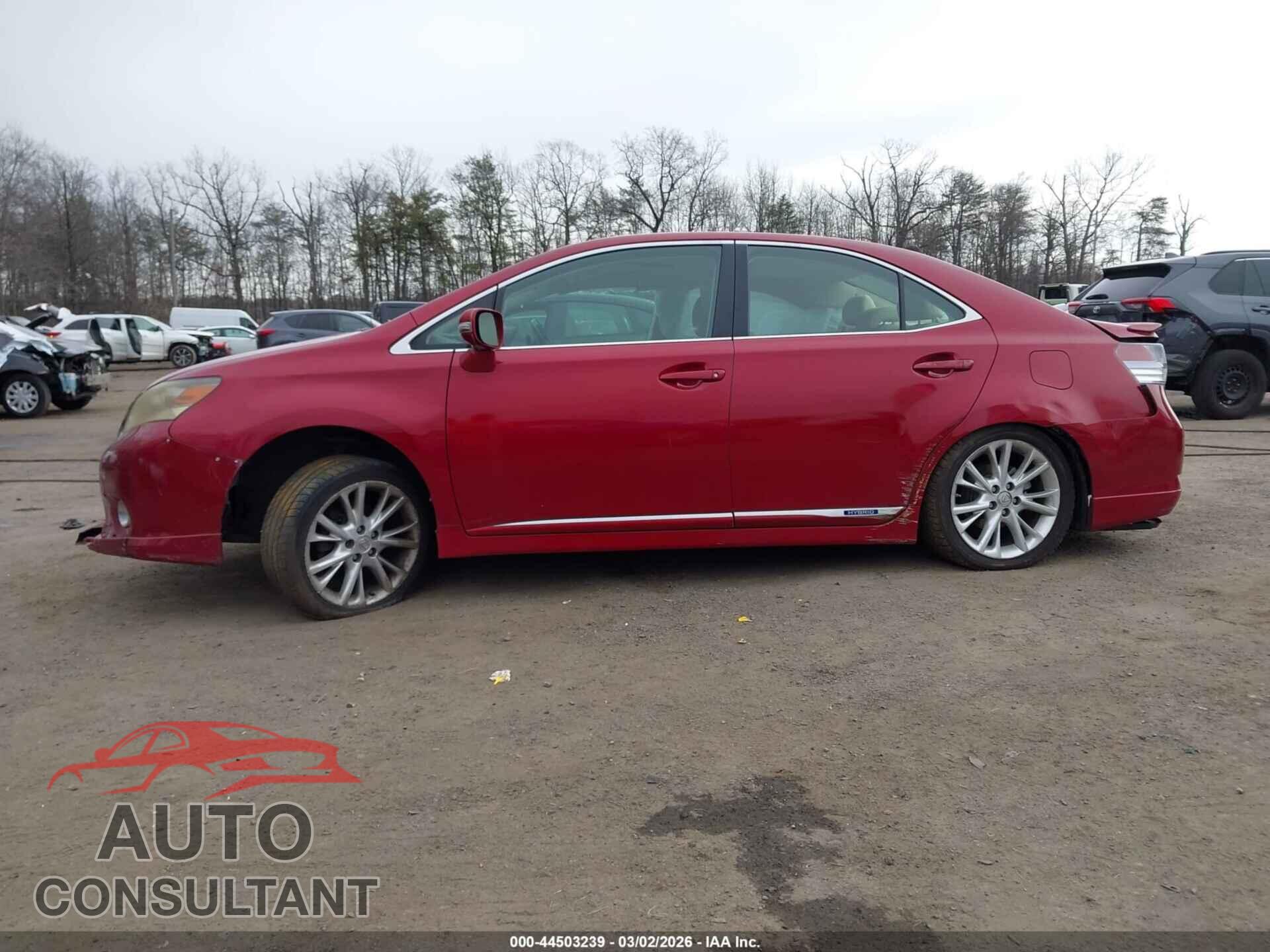 LEXUS HS 250H 2010 - JTHBB1BA0A2000888
