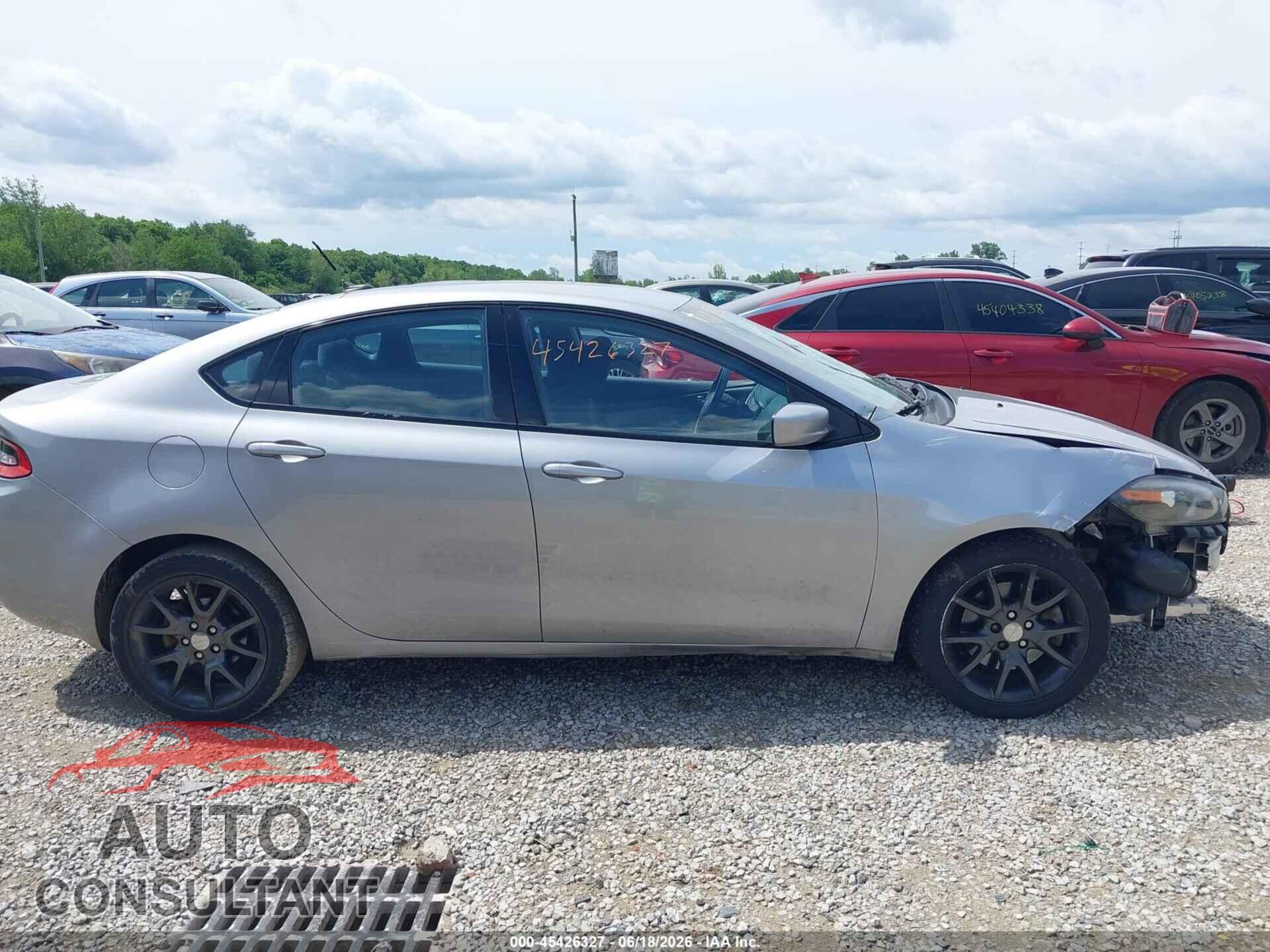 DODGE DART 2015 - 1C3CDFBB8FD320577