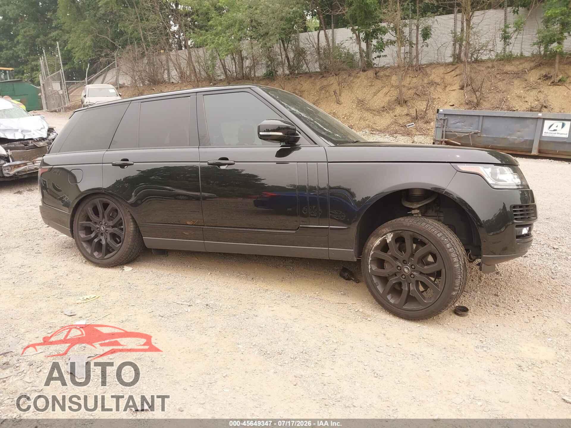 LAND ROVER RANGE ROVER 2017 - SALGS2FE9HA363354