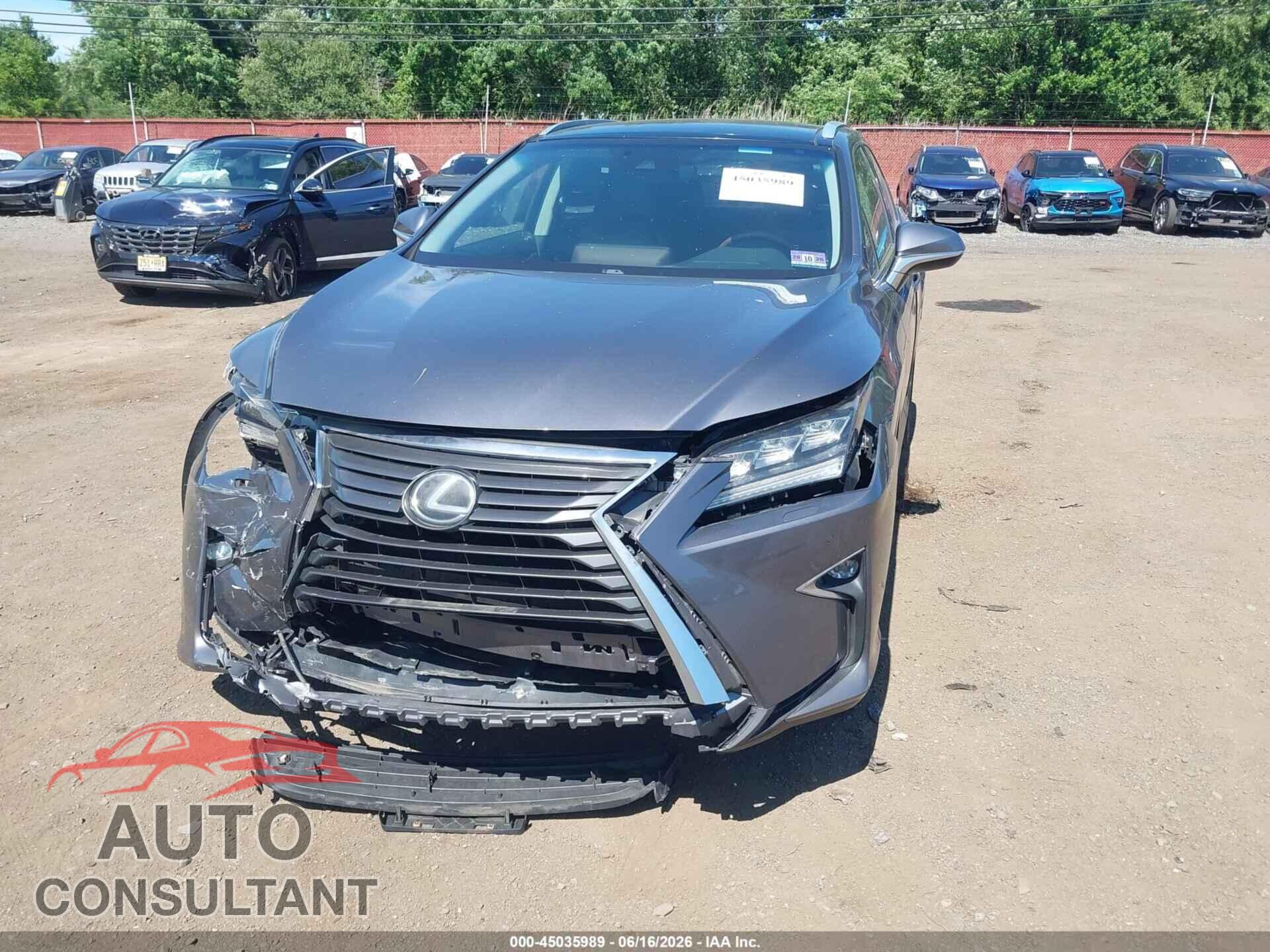 LEXUS RX 350 2017 - 2T2BZMCA4HC087232