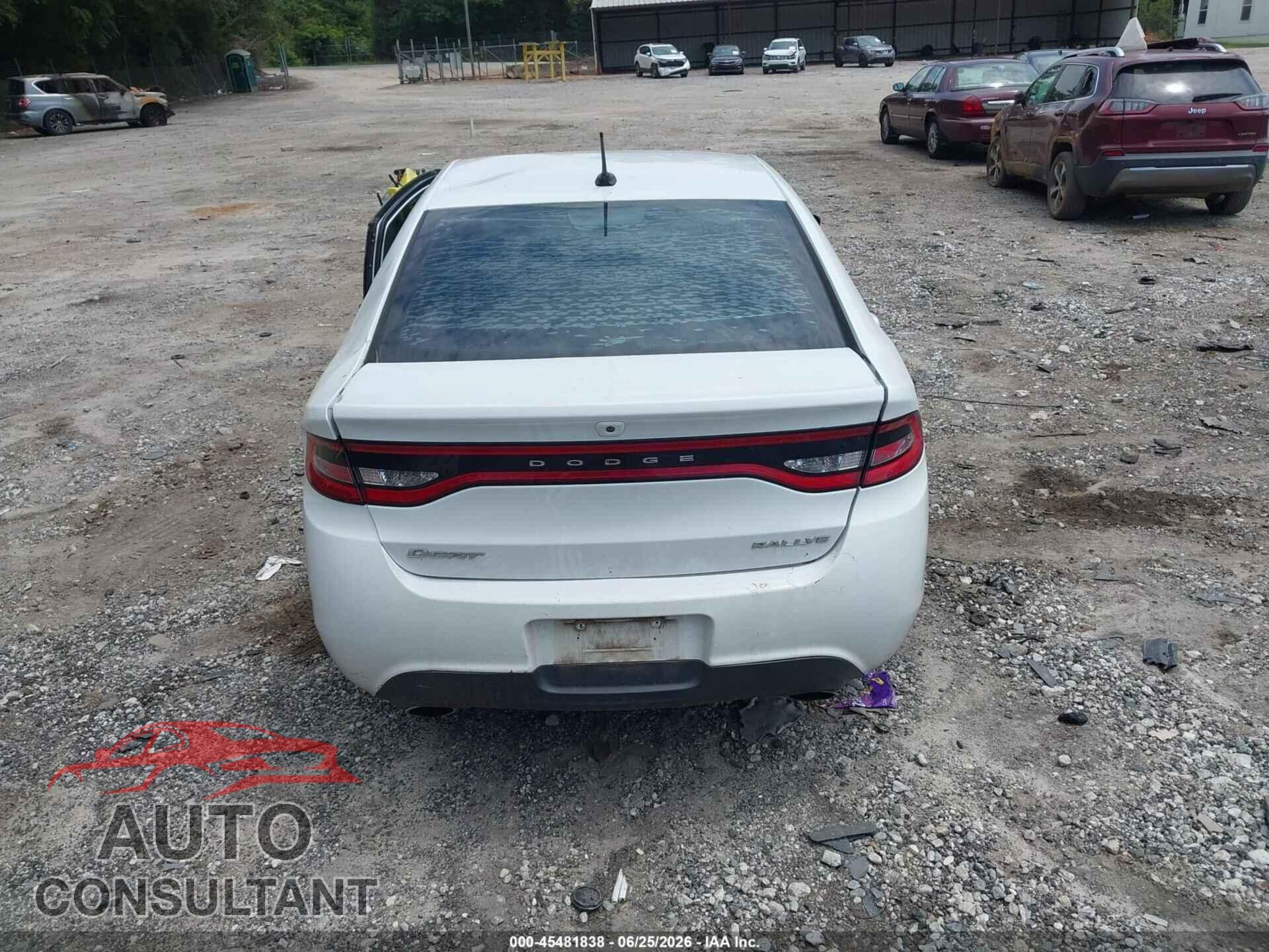DODGE DART 2015 - 1C3CDFBB3FD301970