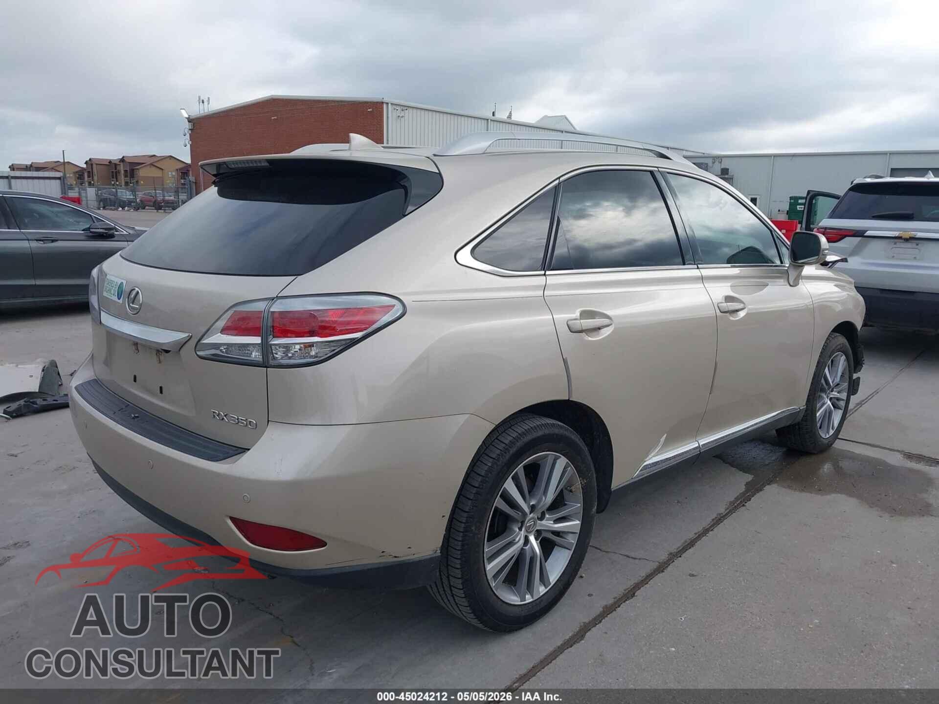 LEXUS RX 350 2015 - 2T2ZK1BA8FC187155
