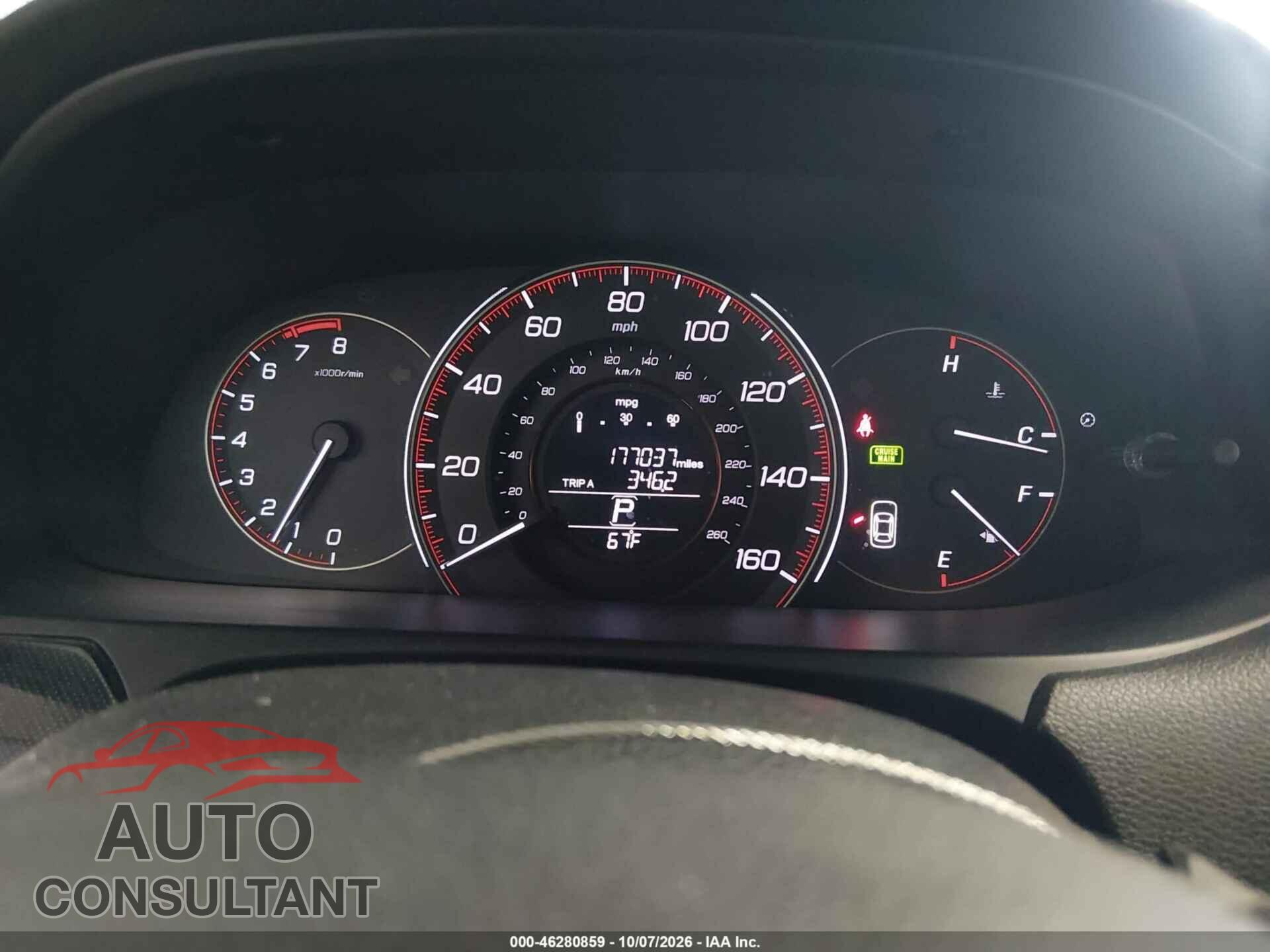 HONDA ACCORD 2013 - 1HGCR2F55DA005021