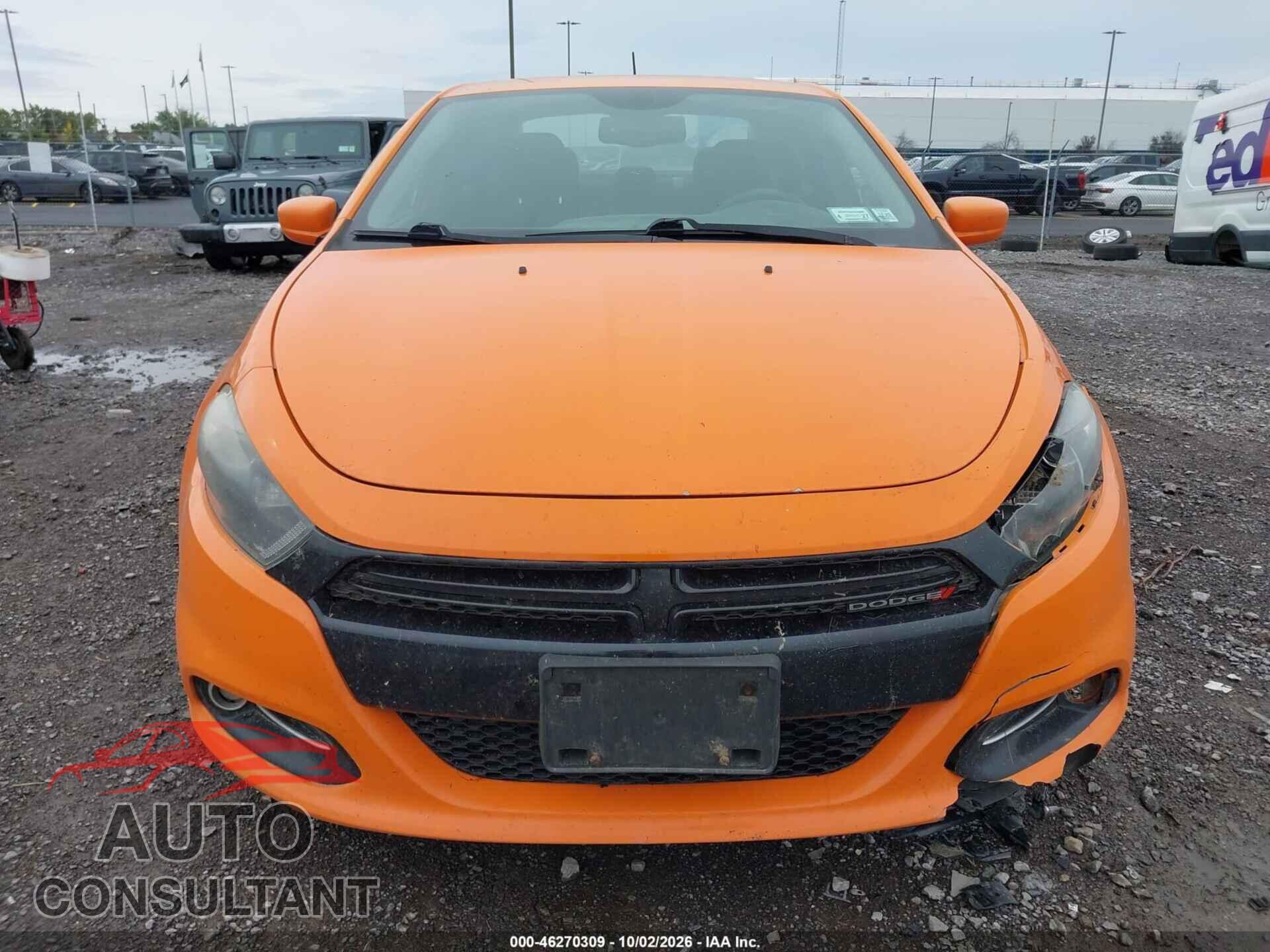 DODGE DART 2013 - 1C3CDFBA7DD308618