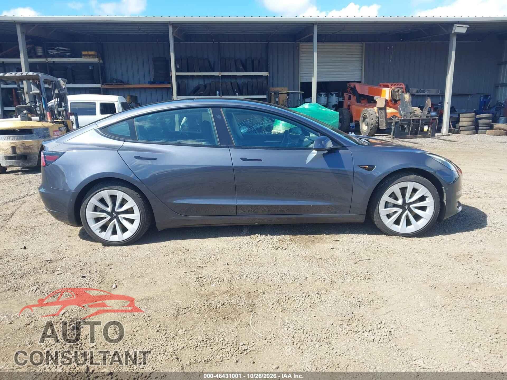 TESLA MODEL 3 2022 - 5YJ3E1EA9NF349639
