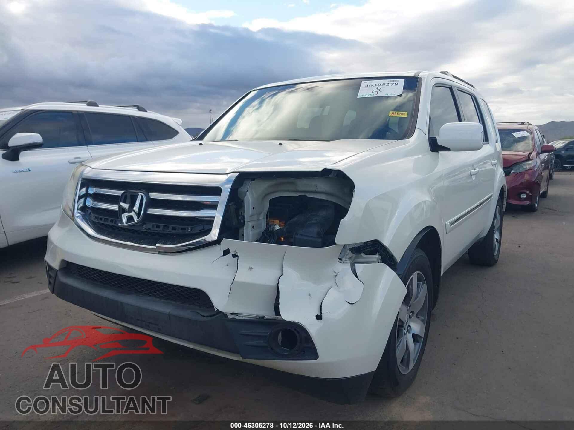 HONDA PILOT 2013 - 5FNYF3H93DB021552