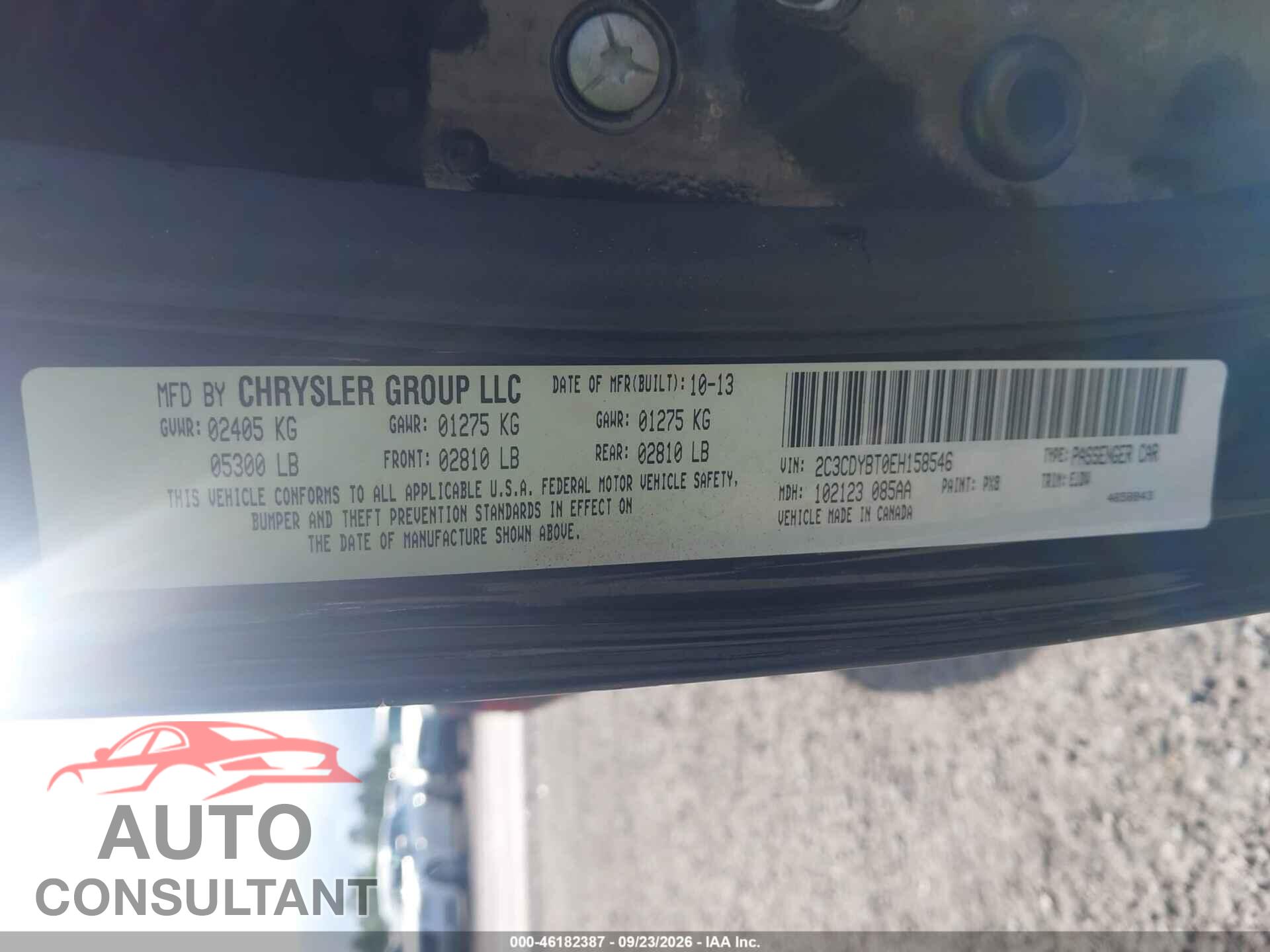 DODGE CHALLENGER 2014 - 2C3CDYBT0EH158546