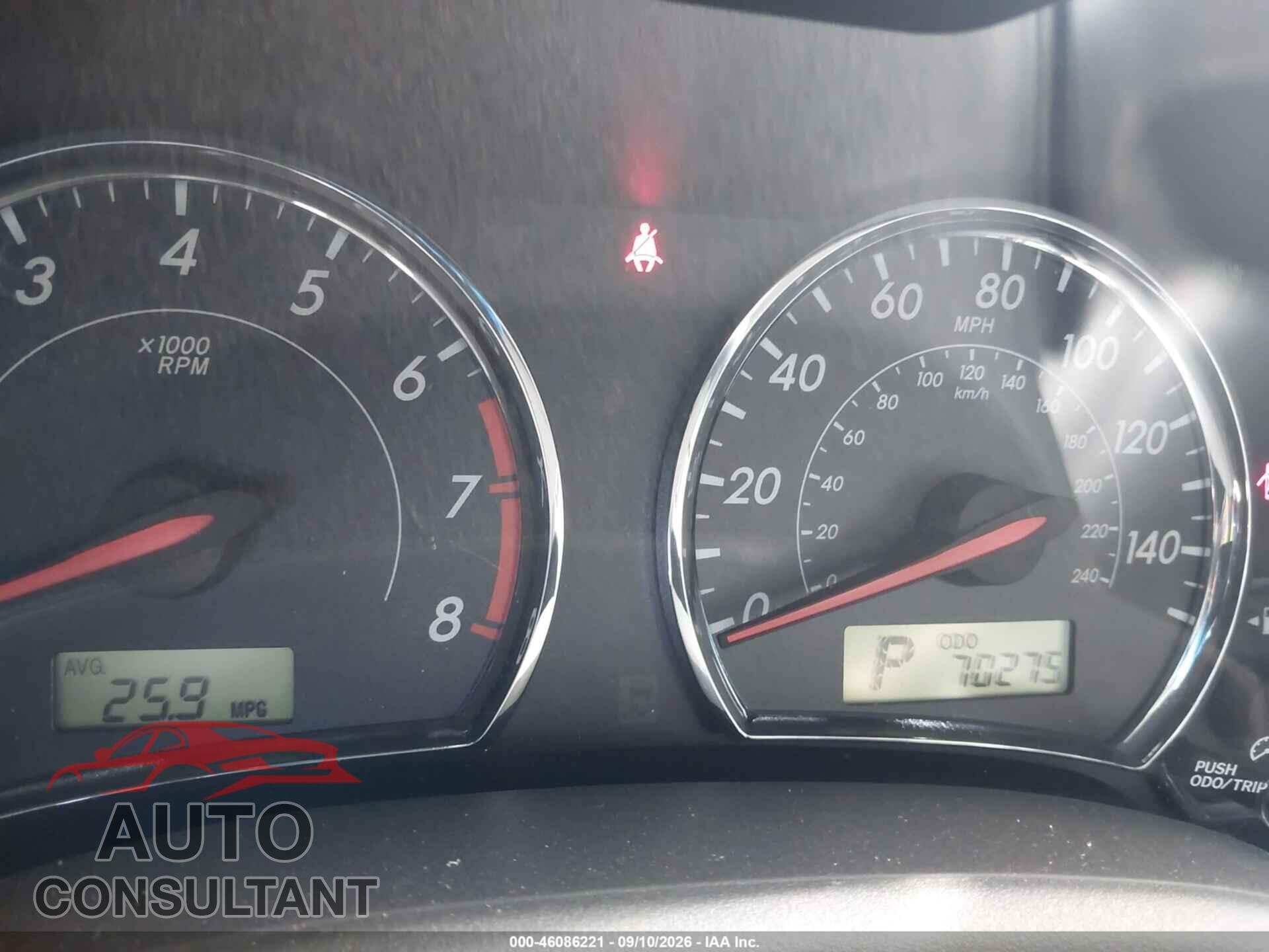 TOYOTA COROLLA 2012 - 2T1BU4EE4CC763352