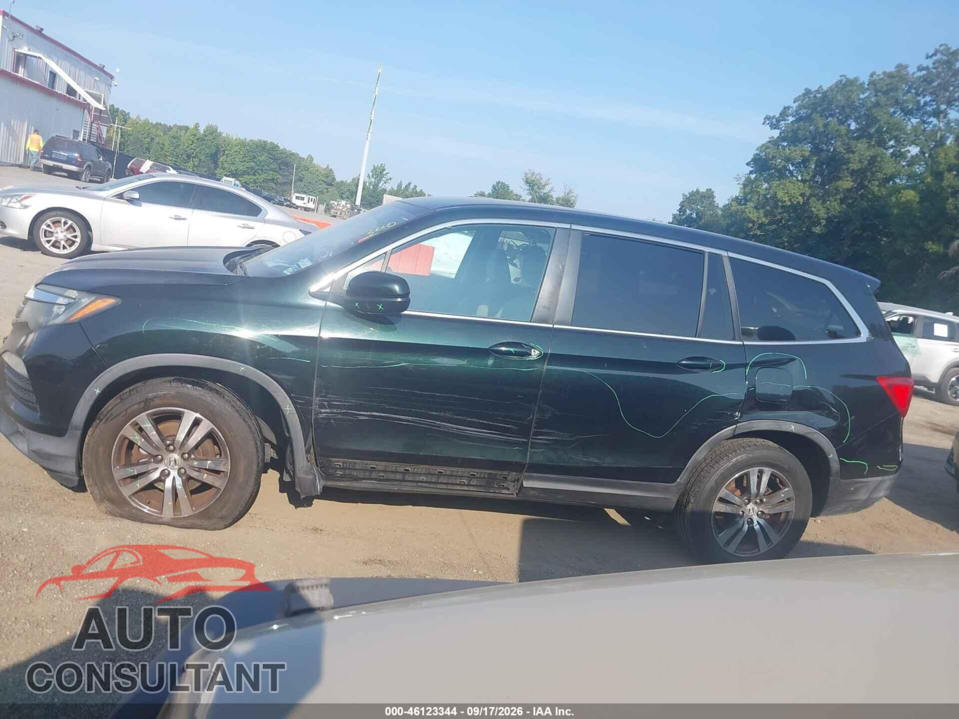 HONDA PILOT 2016 - 5FNYF6H37GB005145