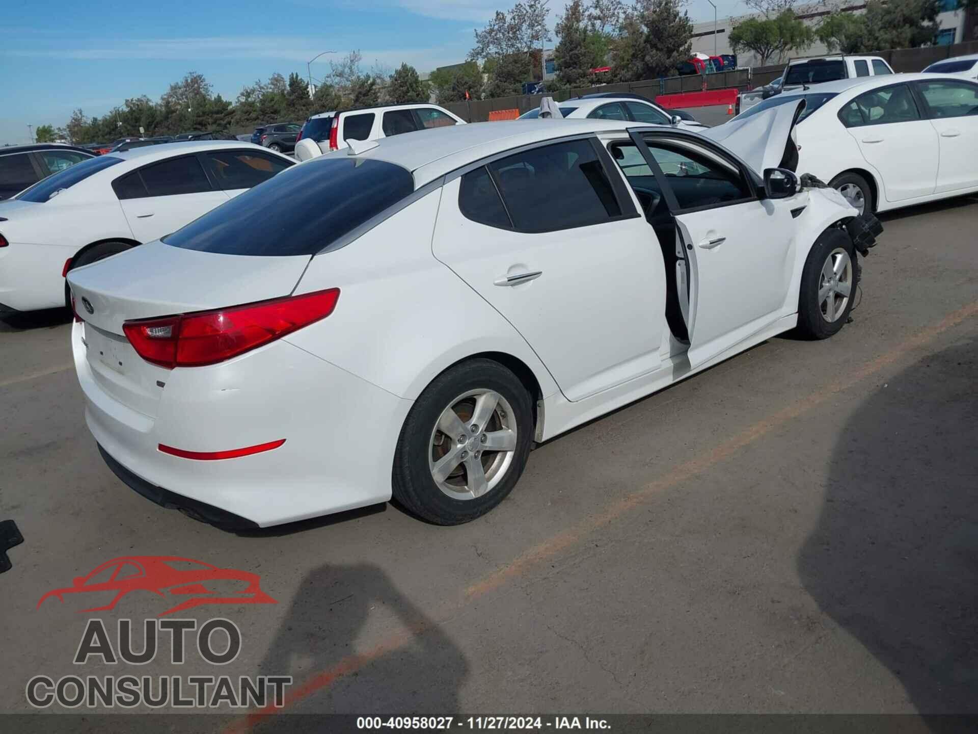 KIA OPTIMA 2015 - KNAGM4A76F5544162