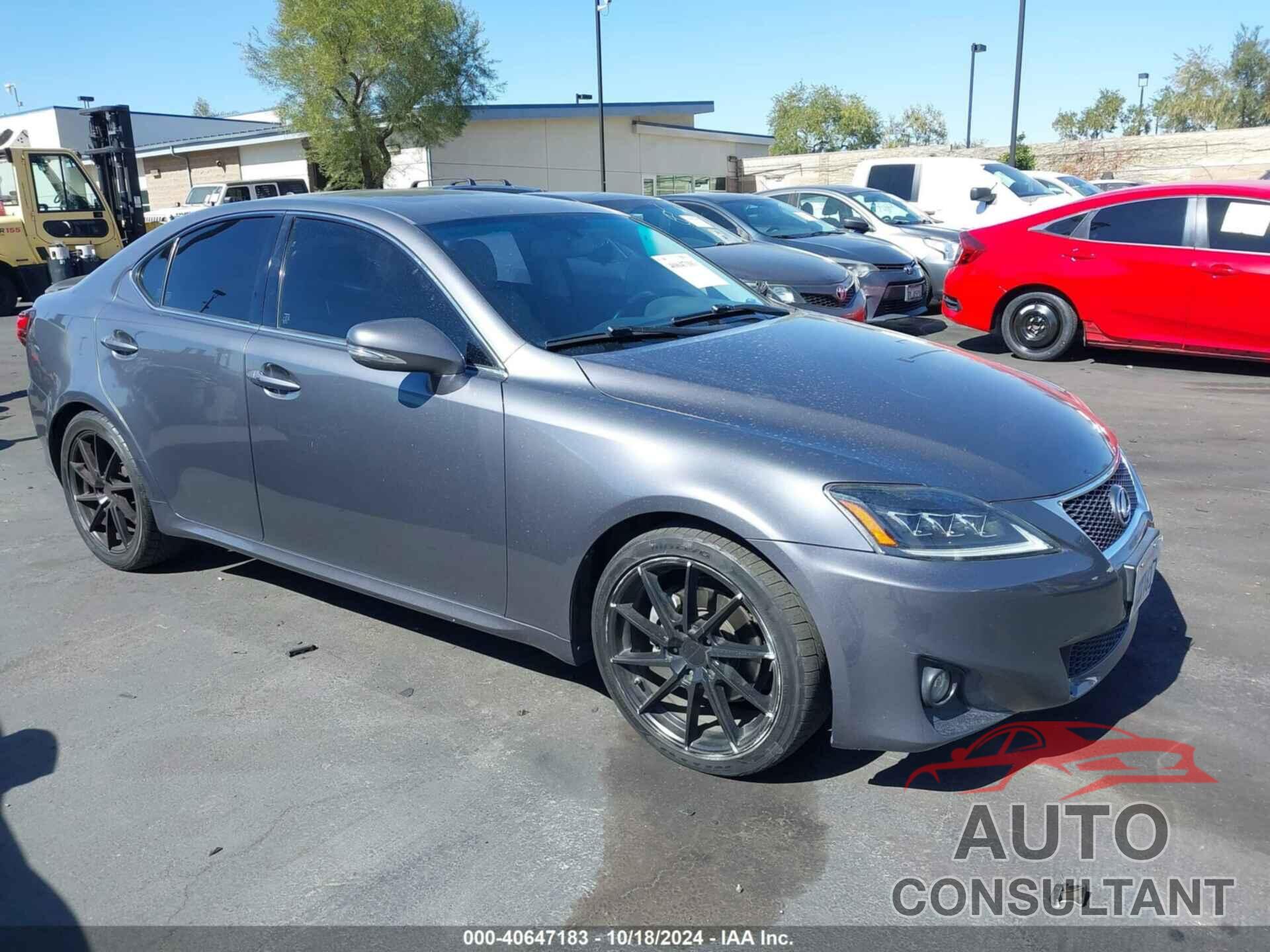 LEXUS IS 250 2012 - JTHBF5C2XC5182359