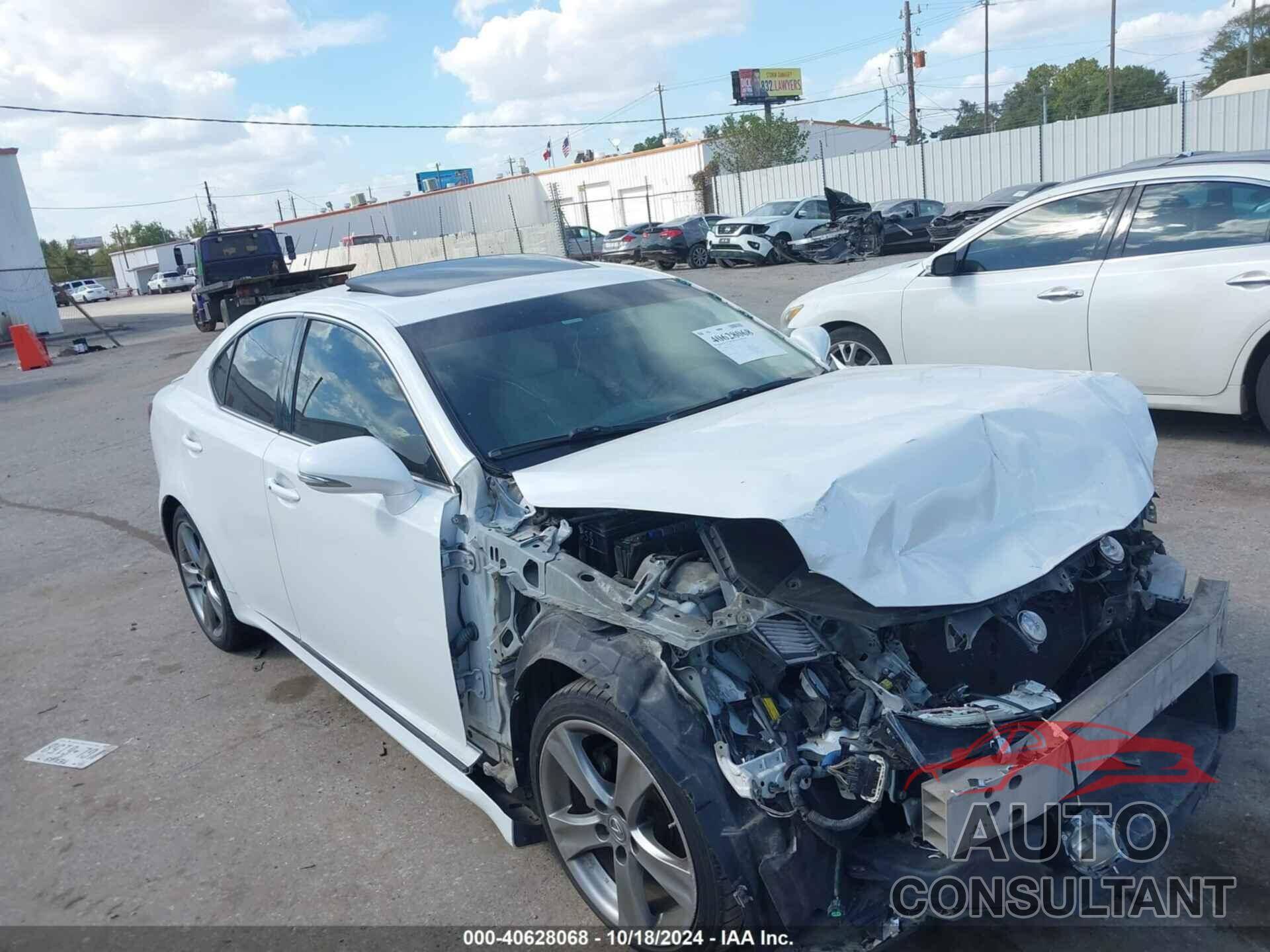 LEXUS IS 250 2012 - JTHBF5C29C5158957