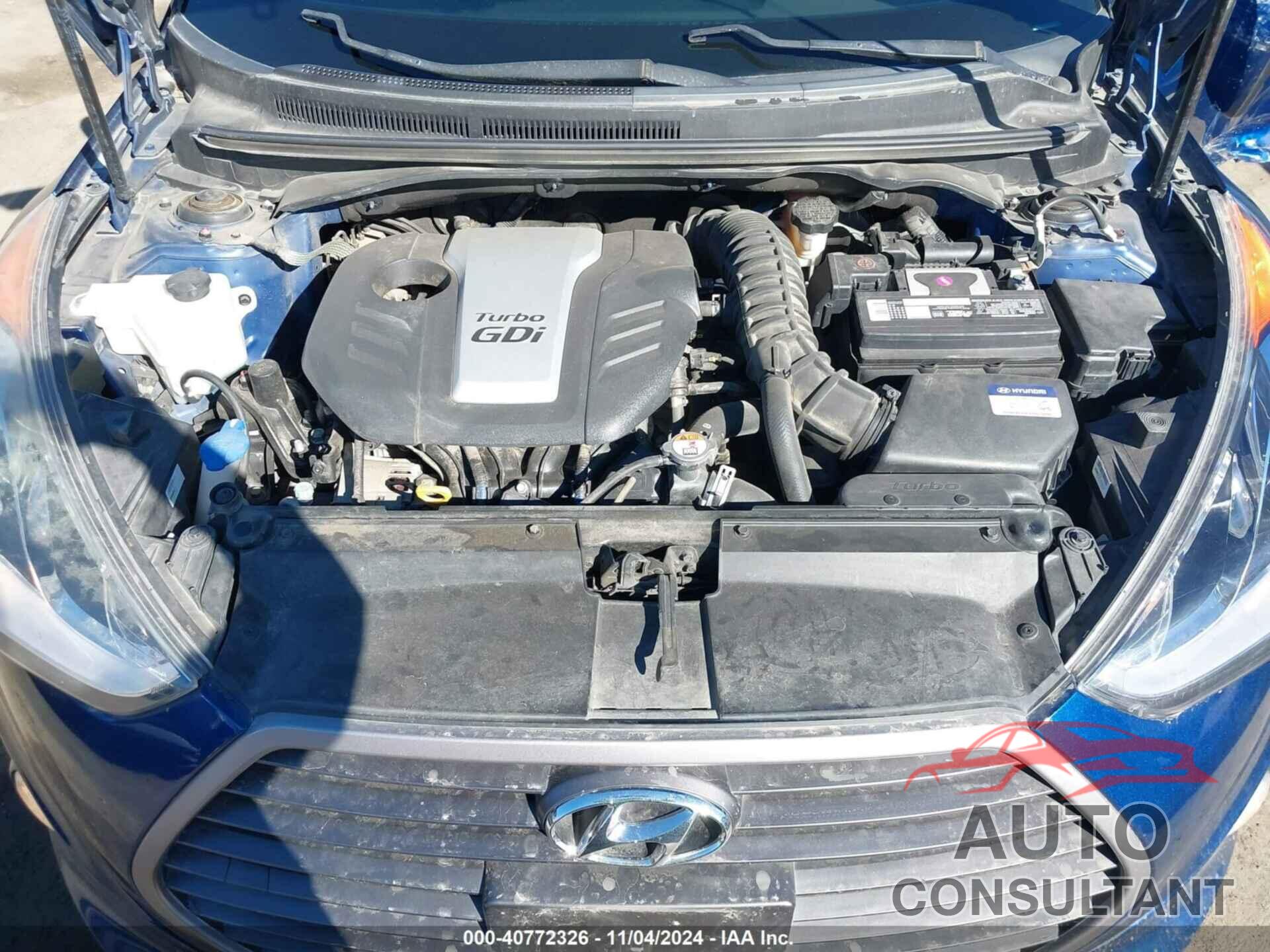 HYUNDAI VELOSTER 2016 - KMHTC6AE3GU291187
