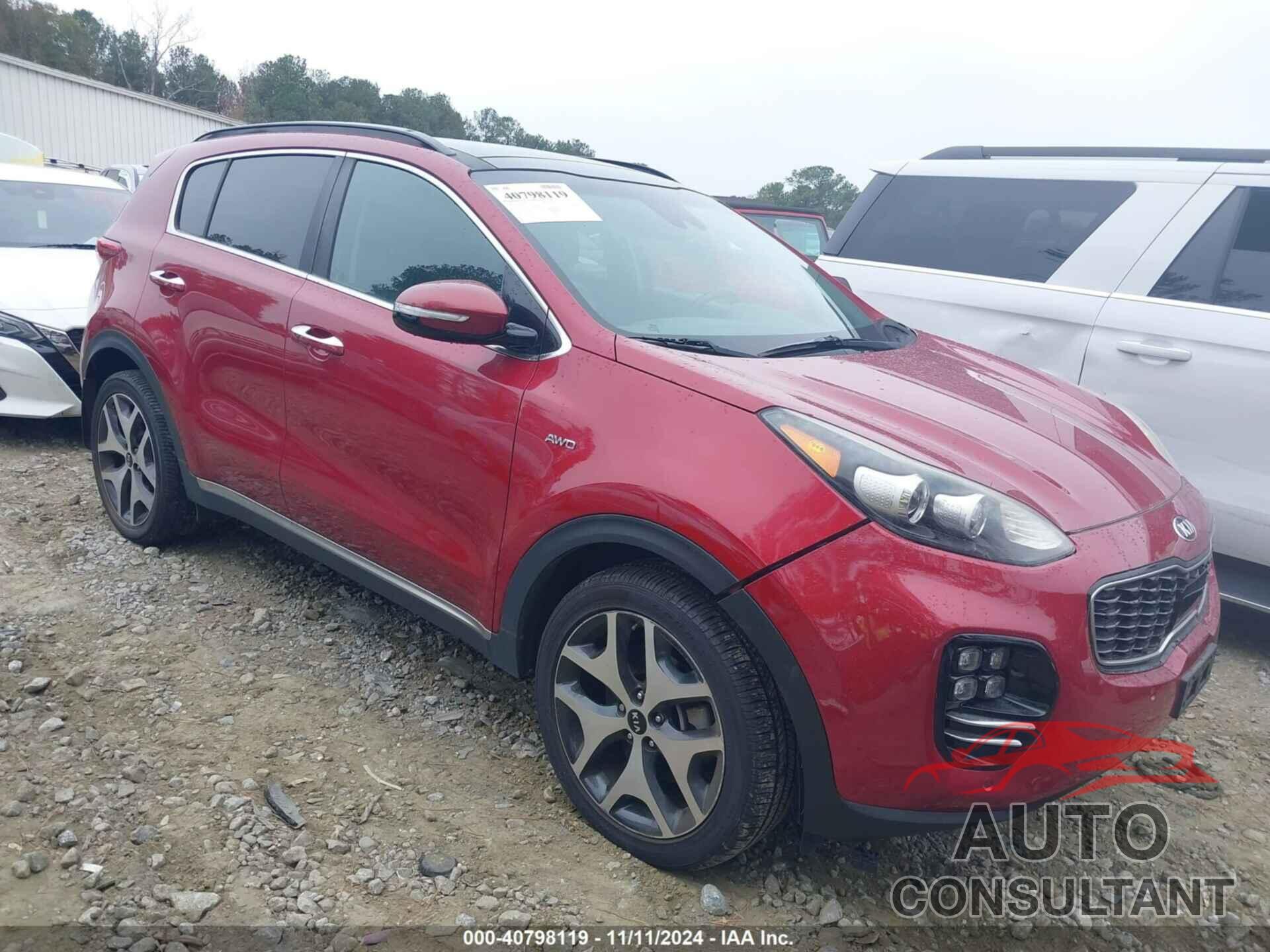 KIA SPORTAGE 2018 - KNDPRCA62J7374305